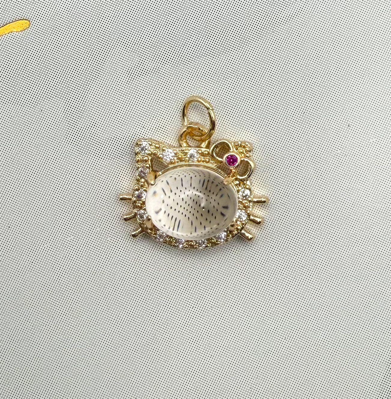 HK Kitty Head DIY Metal Charms