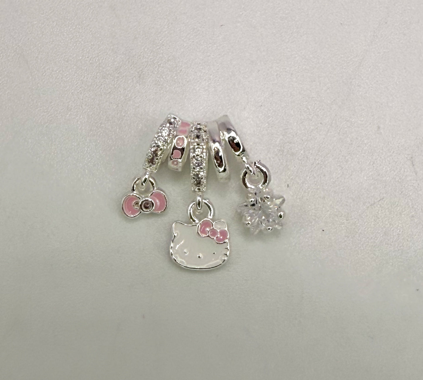 Hello Kitty Spacer Bead Charm Pendant