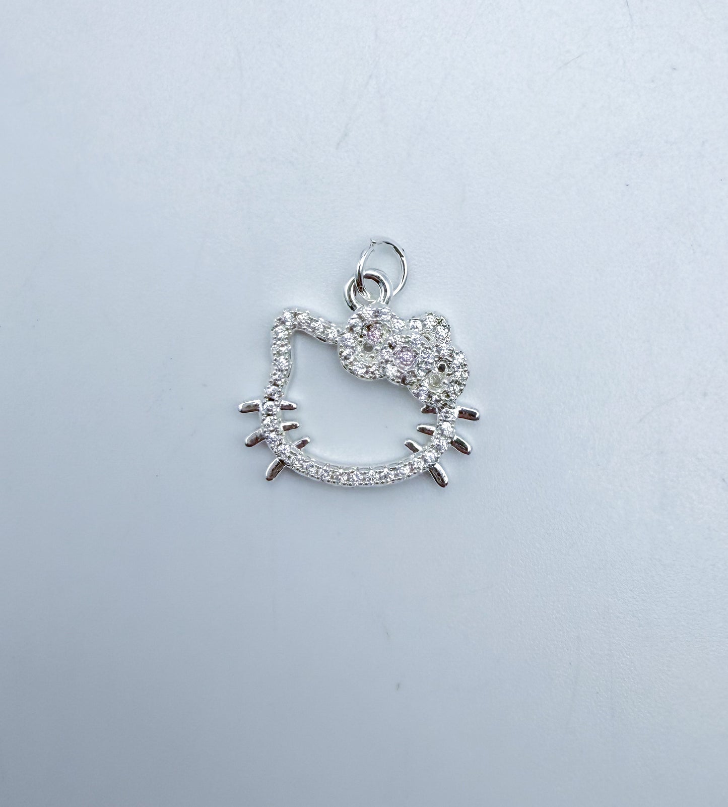 HK Kitty Head Hollow Center Bling Charms