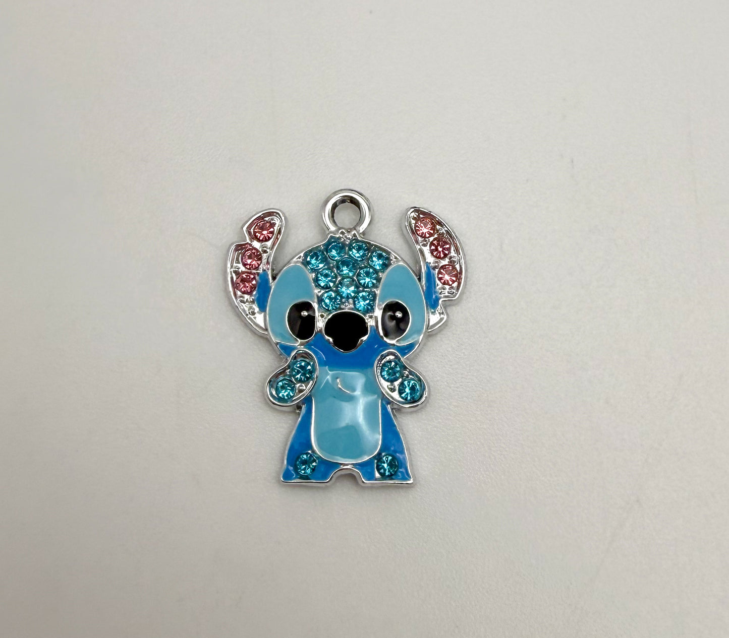 Silver Blue & Pink Alien Metal Charms