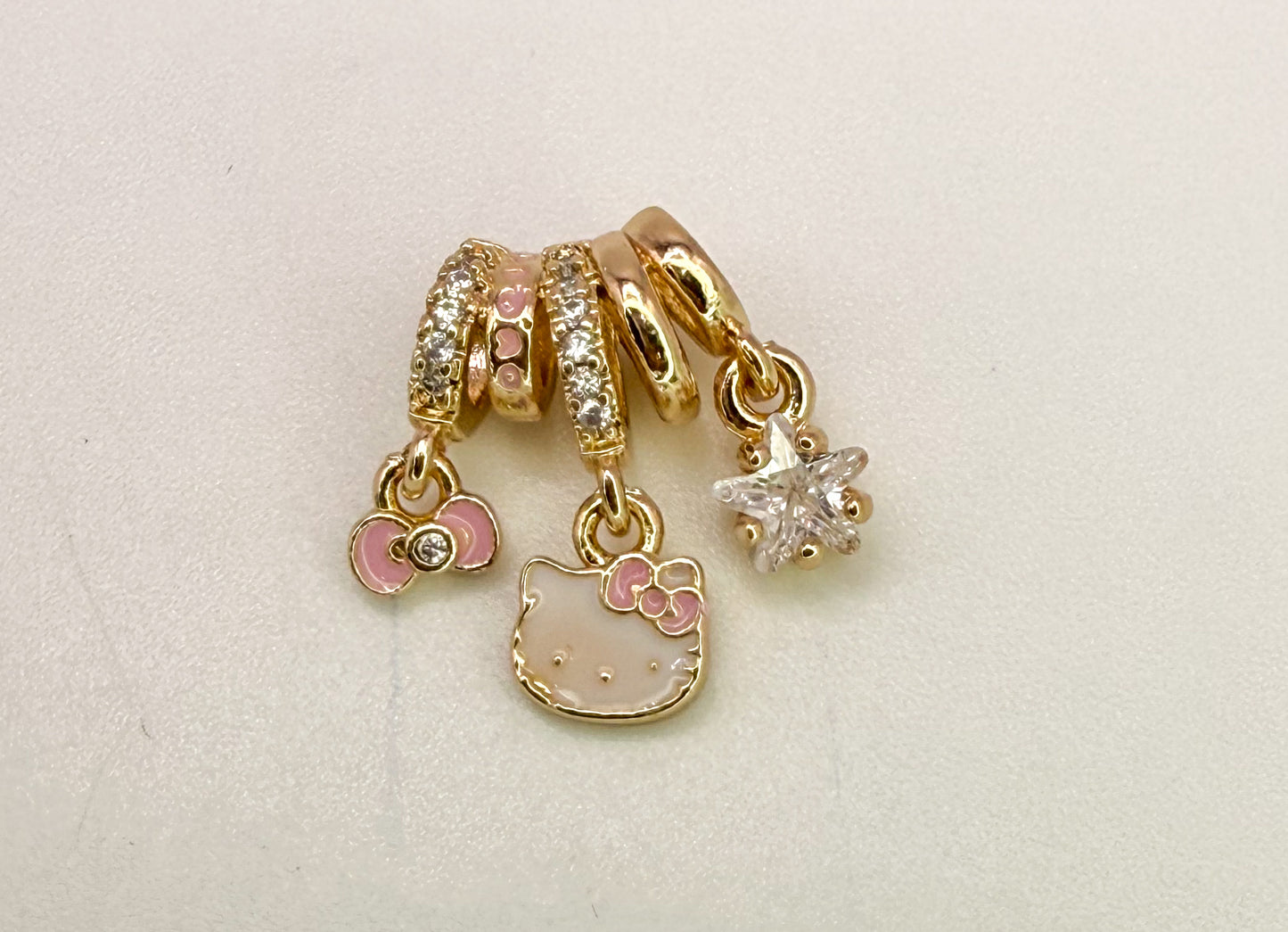 Hello Kitty Spacer Bead Charm Pendant