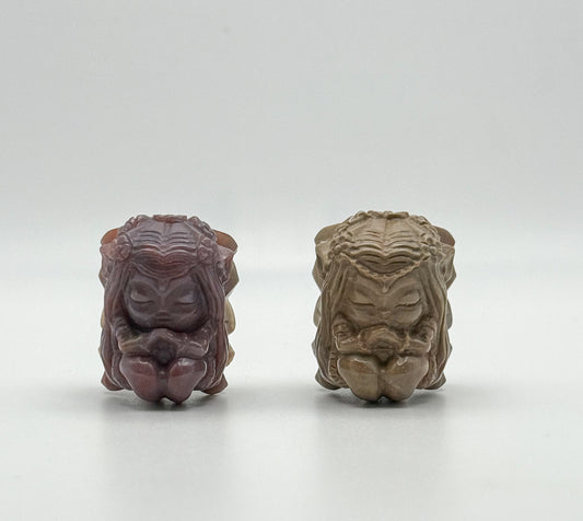 Natural Alashan Agate Fairy Crystal Carving Decor