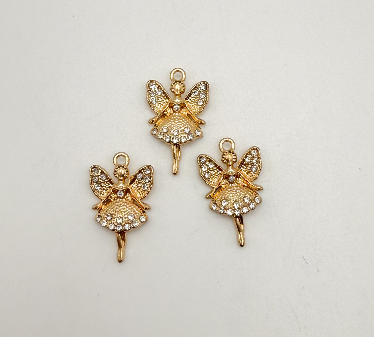 Gold Fairy Metal Charms