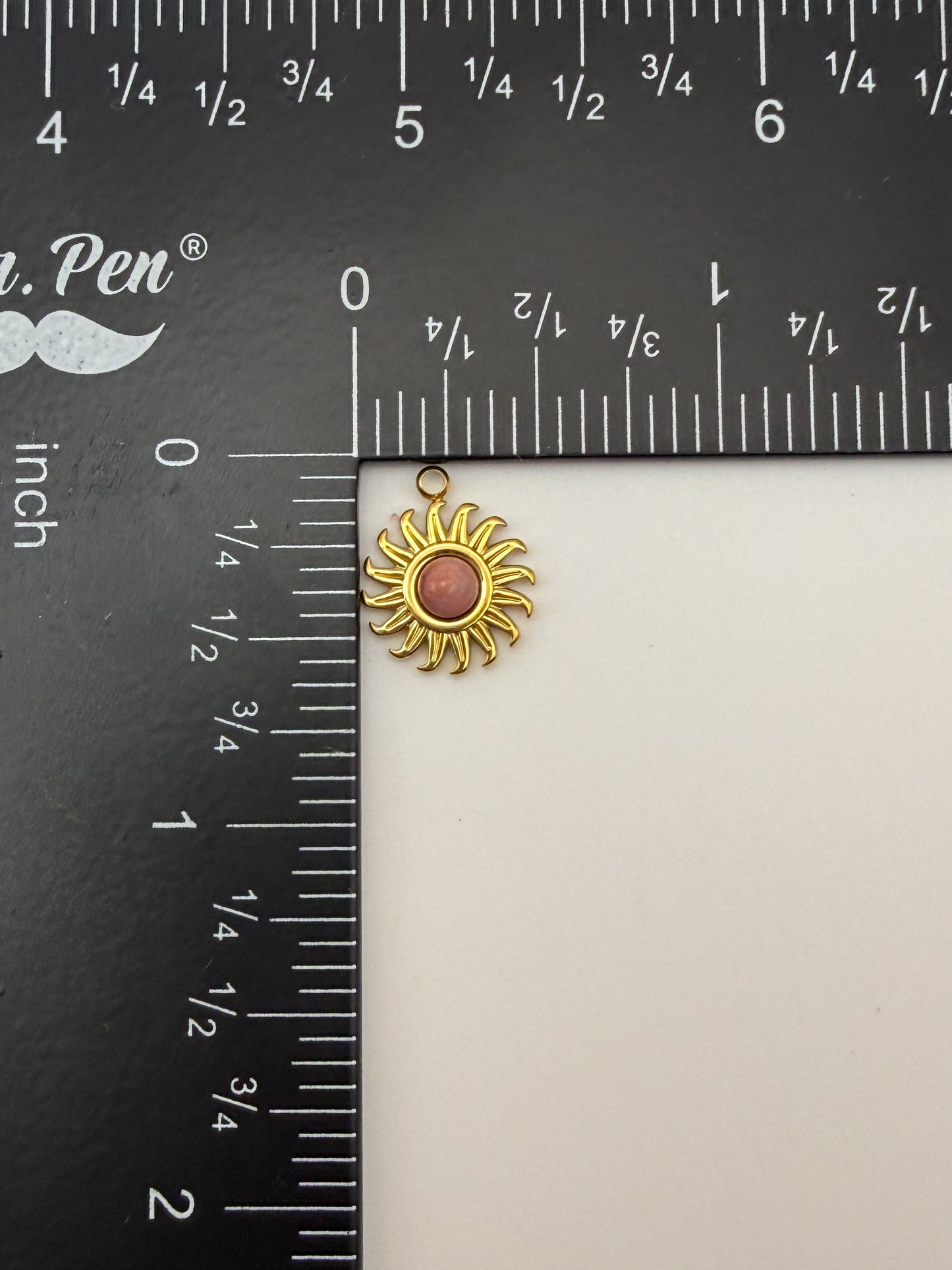 Stainless Steel Gold Mini Sun Charms
