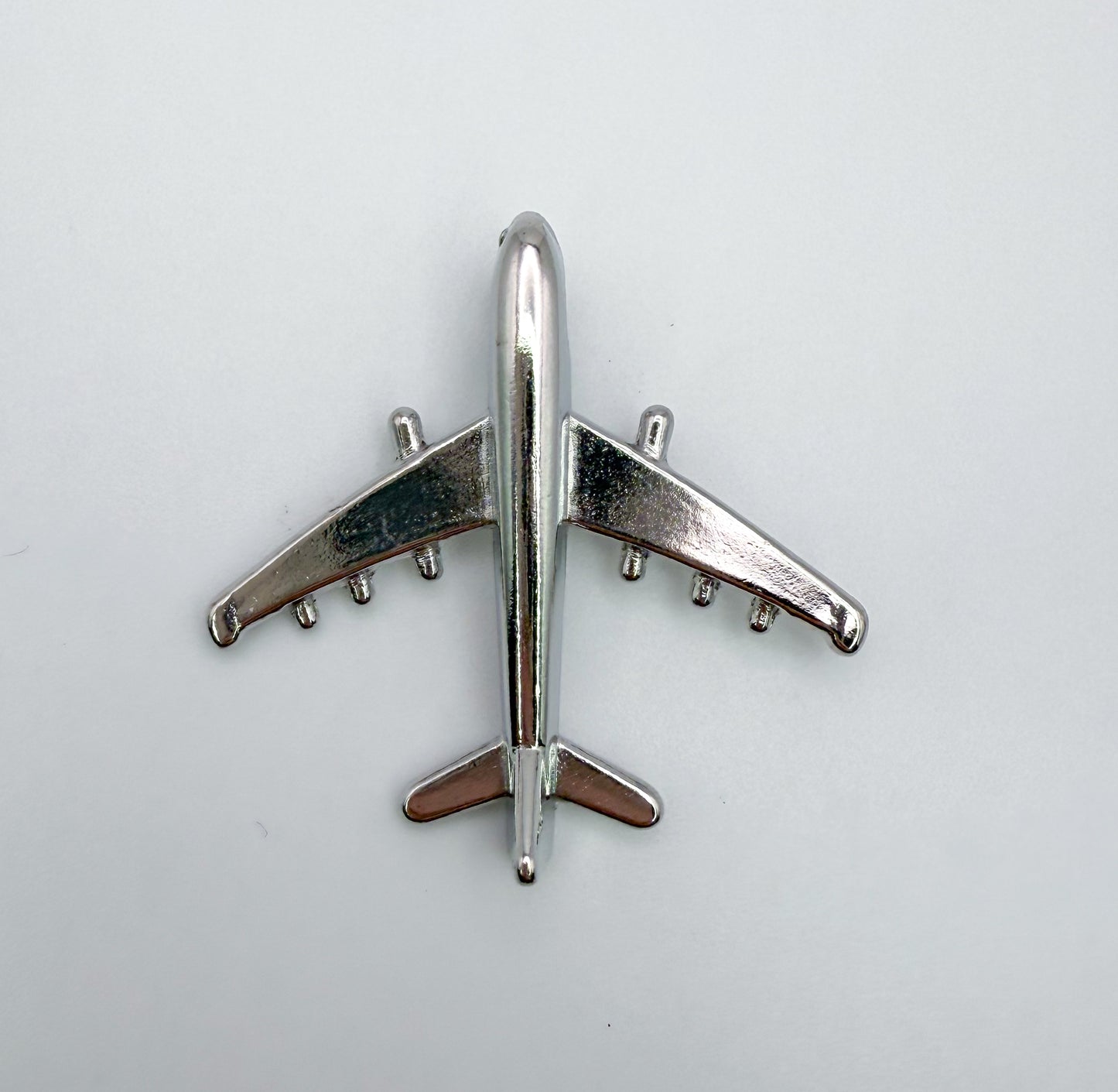 Large Silver Airplane Pendant