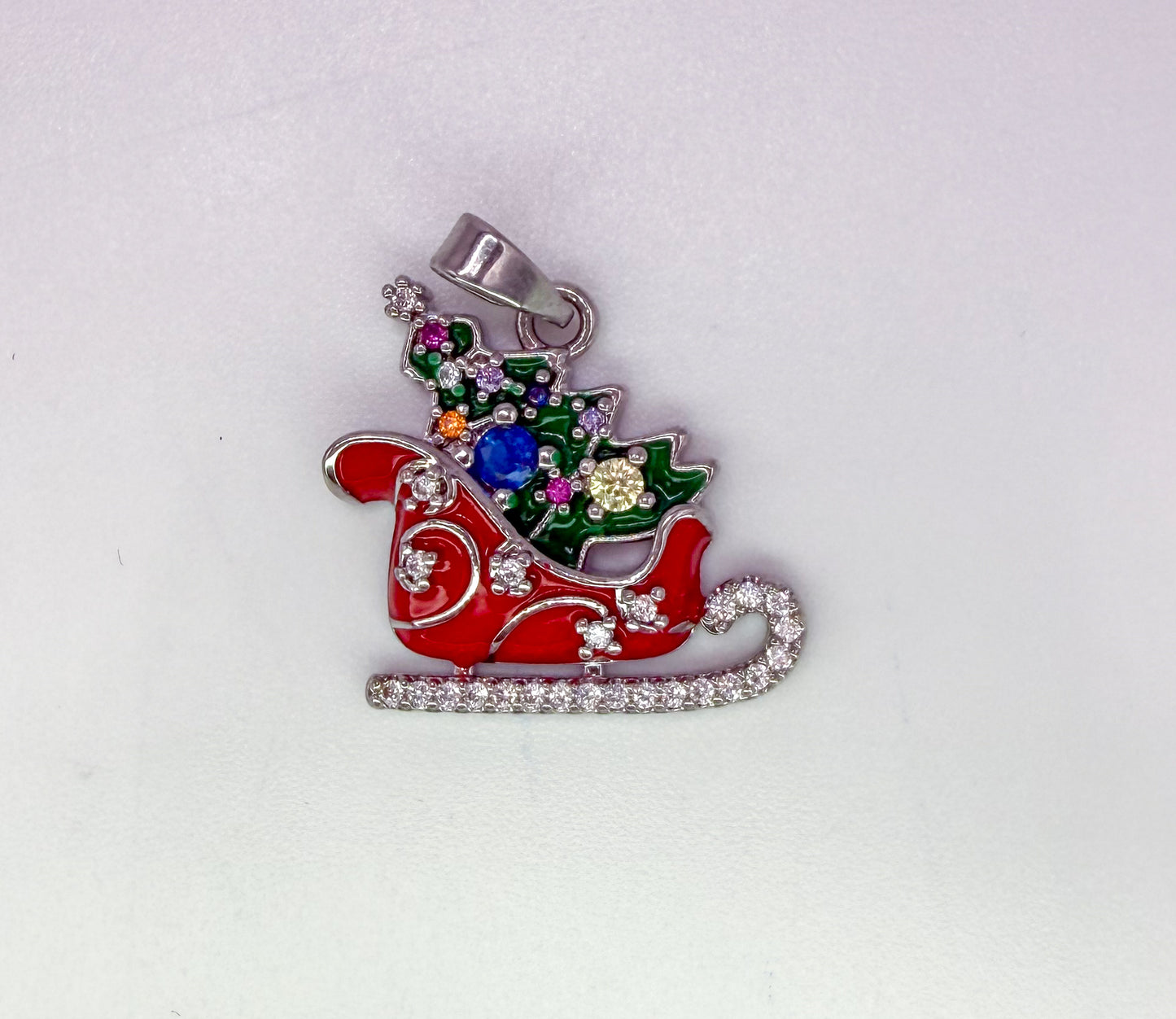 Santa’s Christmas Sleigh Pendant
