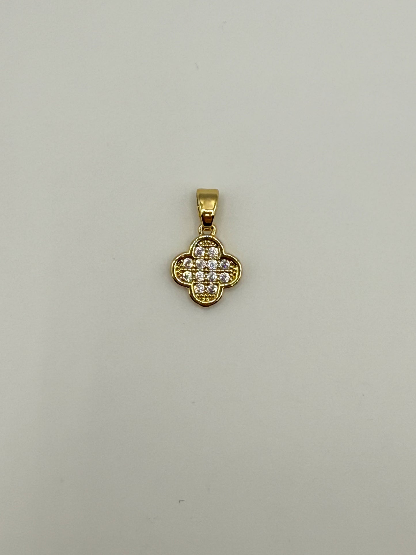 Mini Gold & Silver Clover Charm Pendant