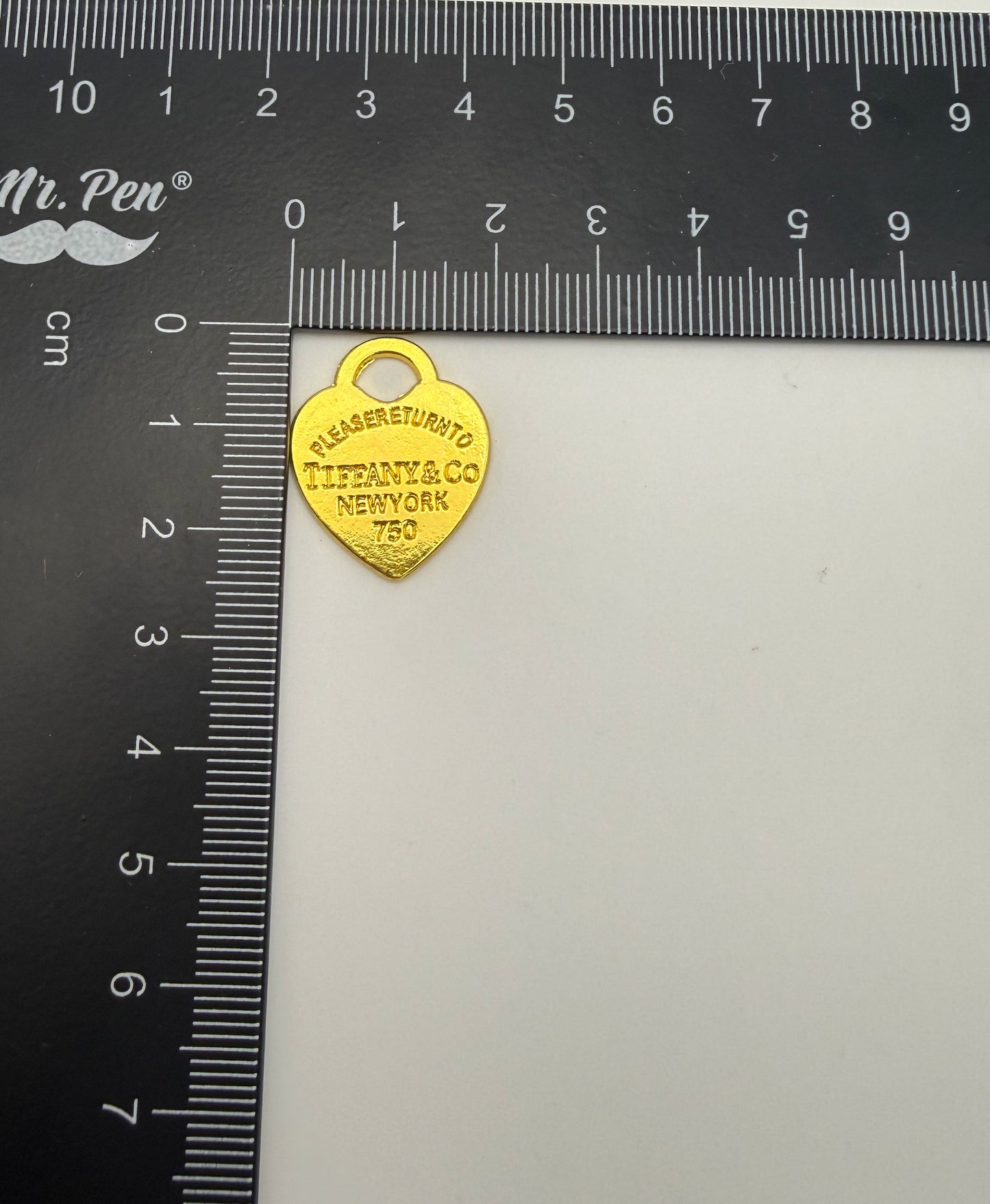 Silver Tiffany & Co Heart Metal DIY Charms