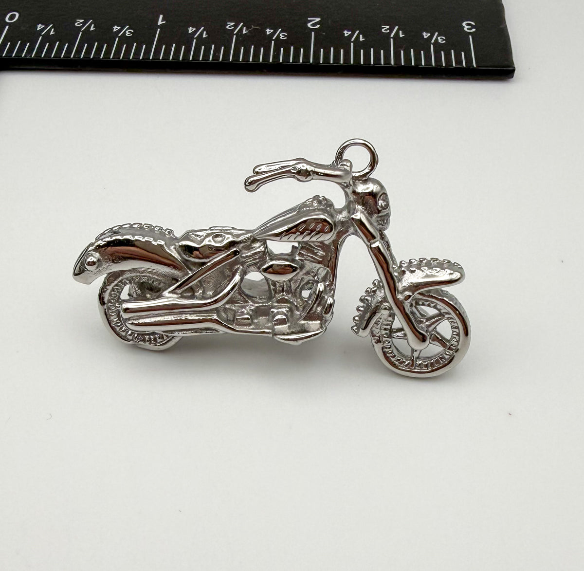 Stainless Steel Motorcycle DIY Charm Pendant