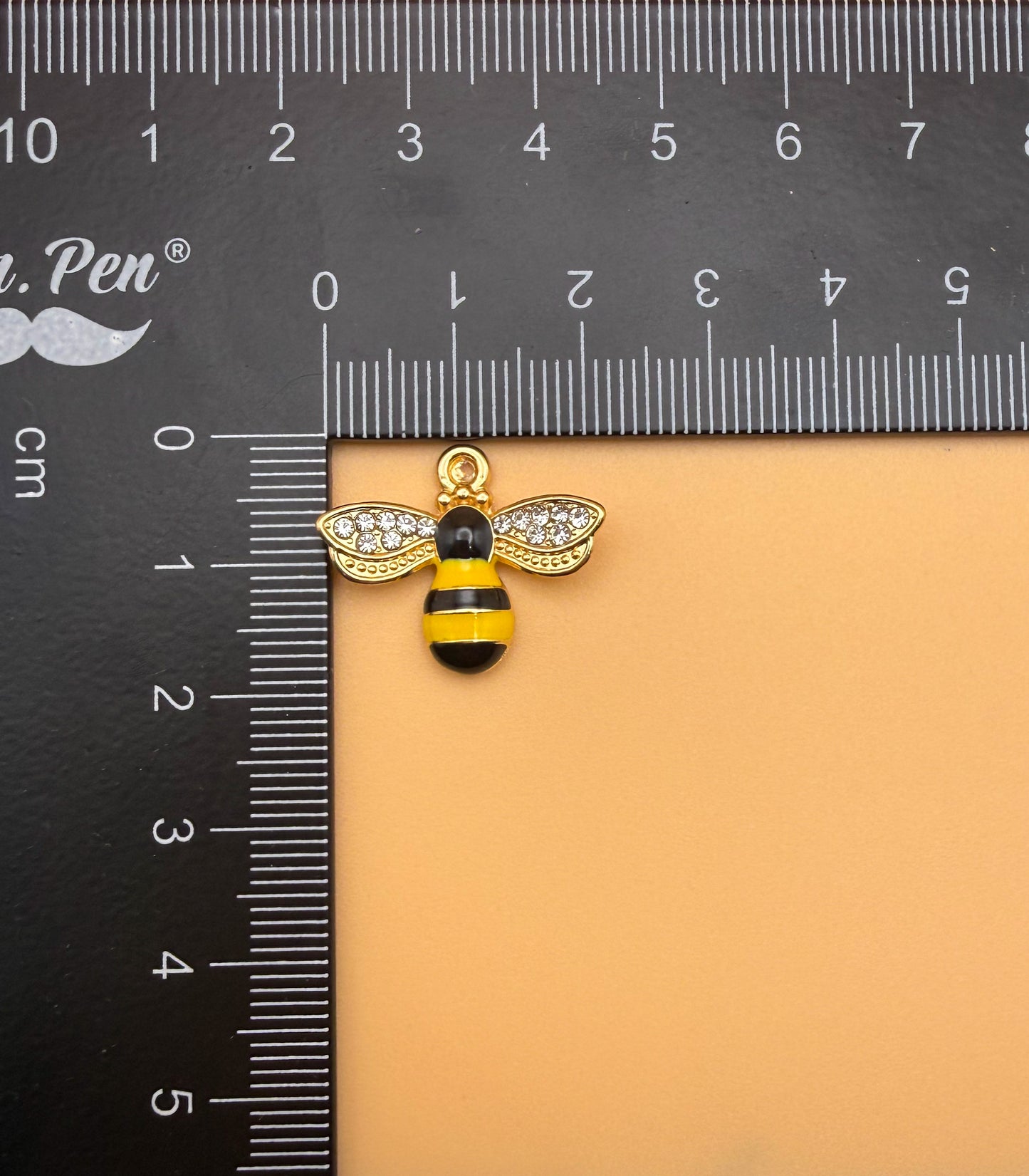 Gold 3D Bumble Bee Metal Charms