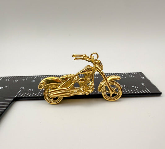 Stainless Steel Motorcycle DIY Charm Pendant