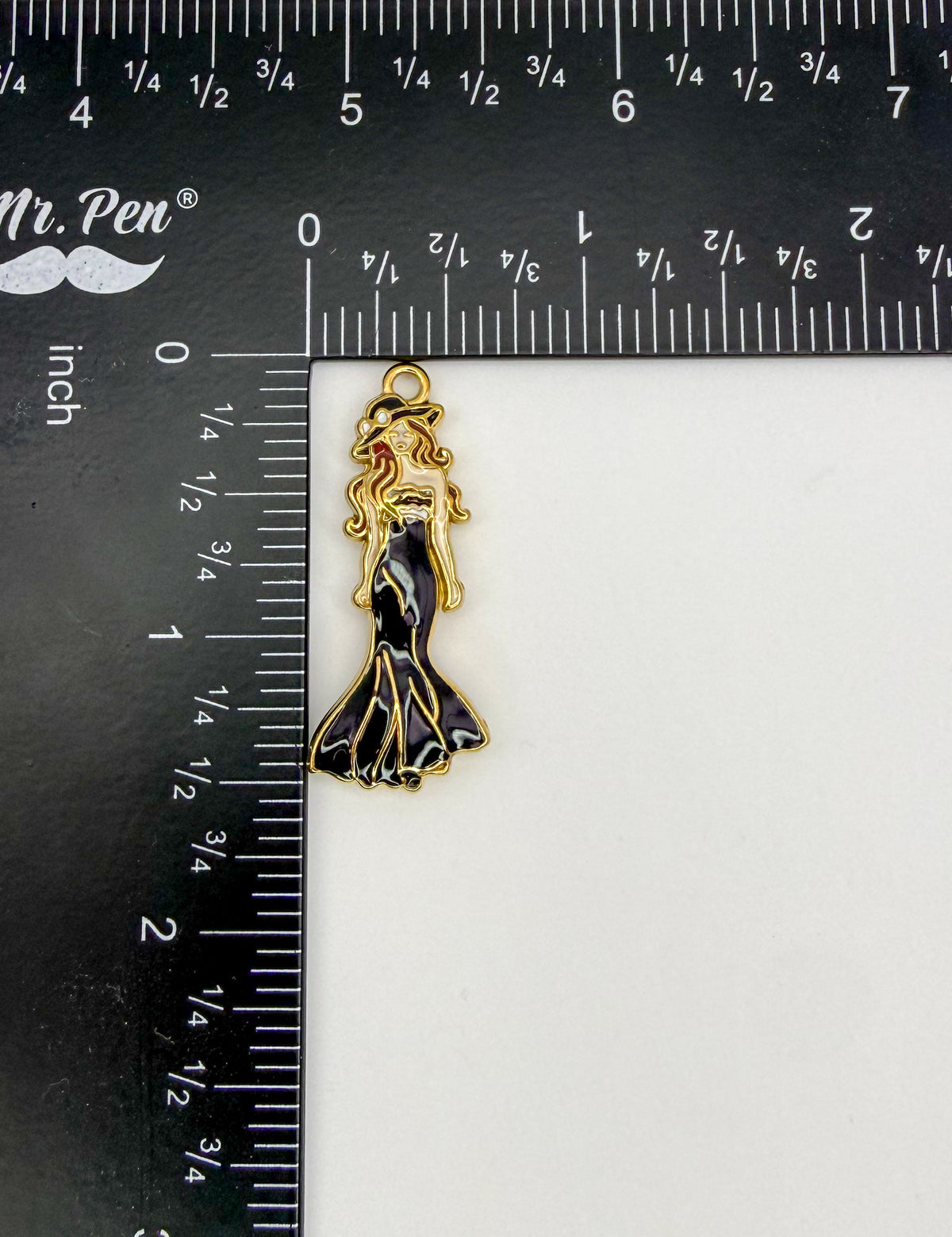 Gold Stainless Steel COCO Ball Gown Girl Charm Pendant DIY