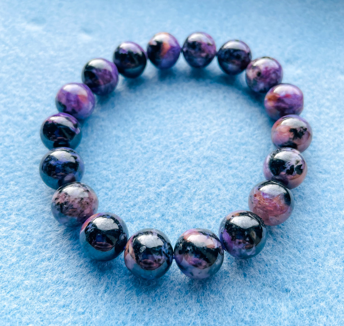 Natural Charoite Crystal Bracelet