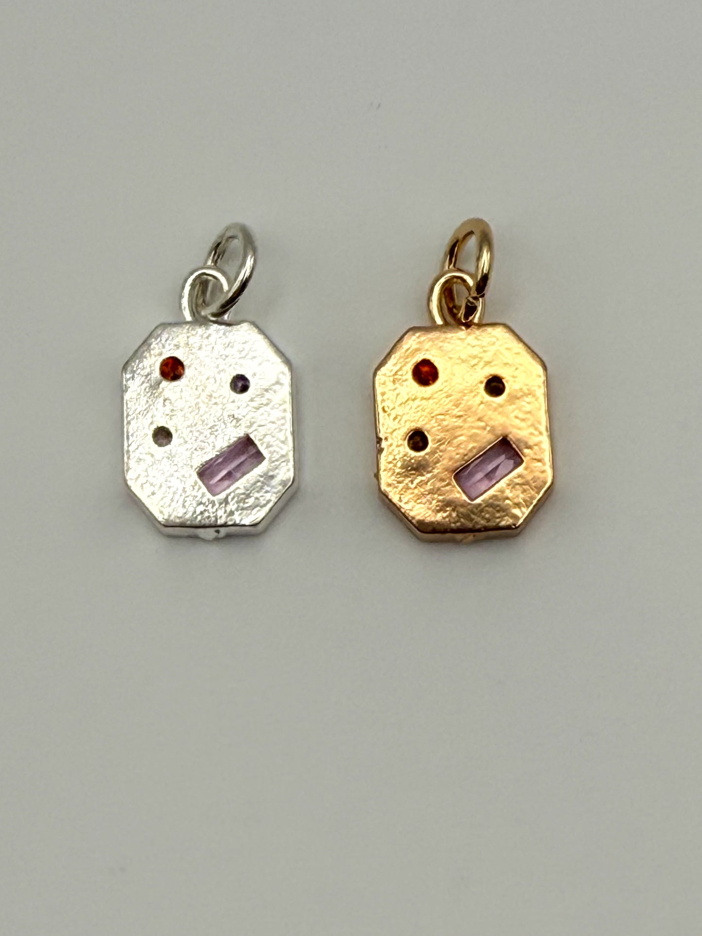 Colorful Mixed Zircon Charm Pendant