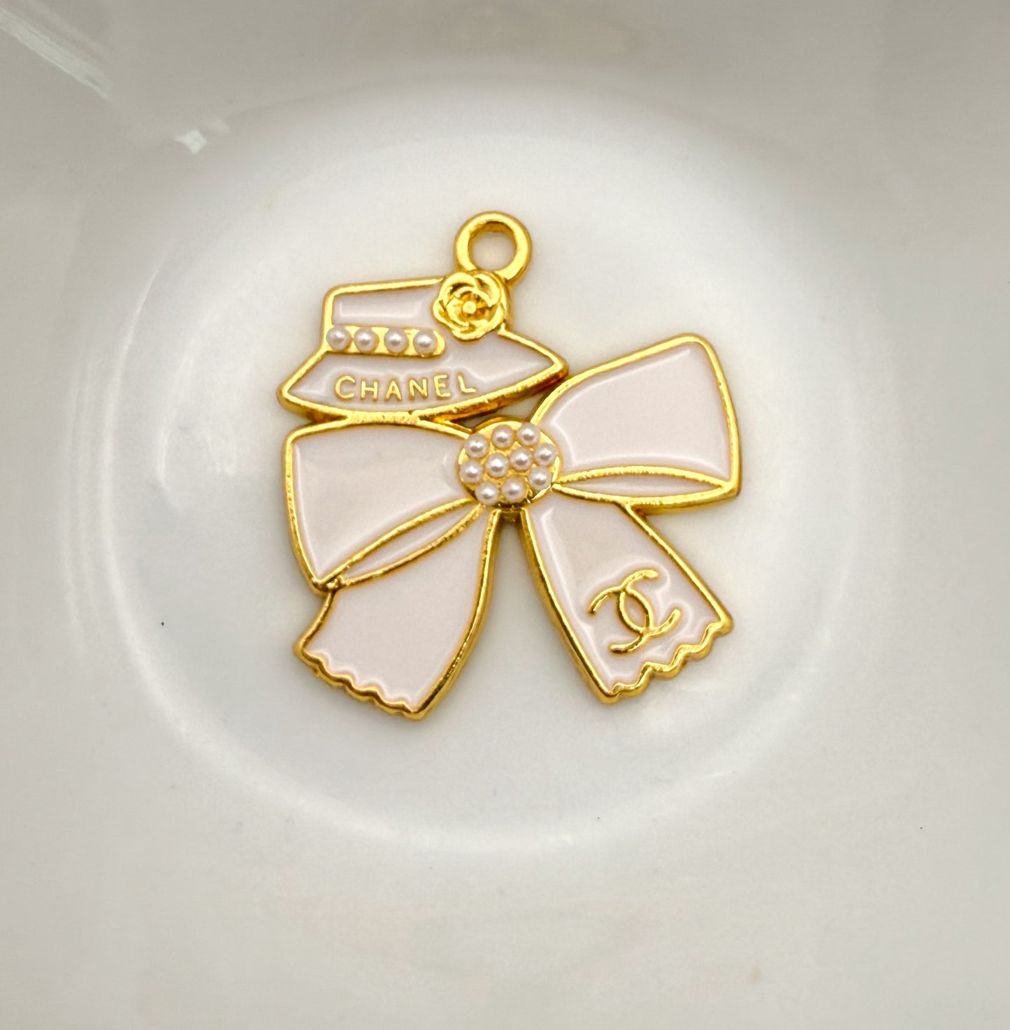 CC Designer High Quality Hat & Bow DIY Metal Charm Pendants