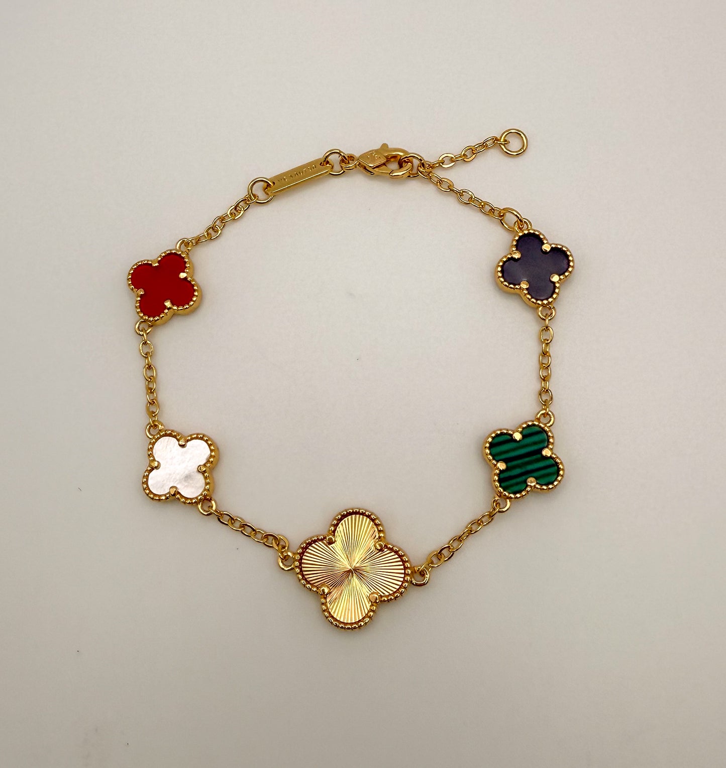 Multicolored Clover Bracelet