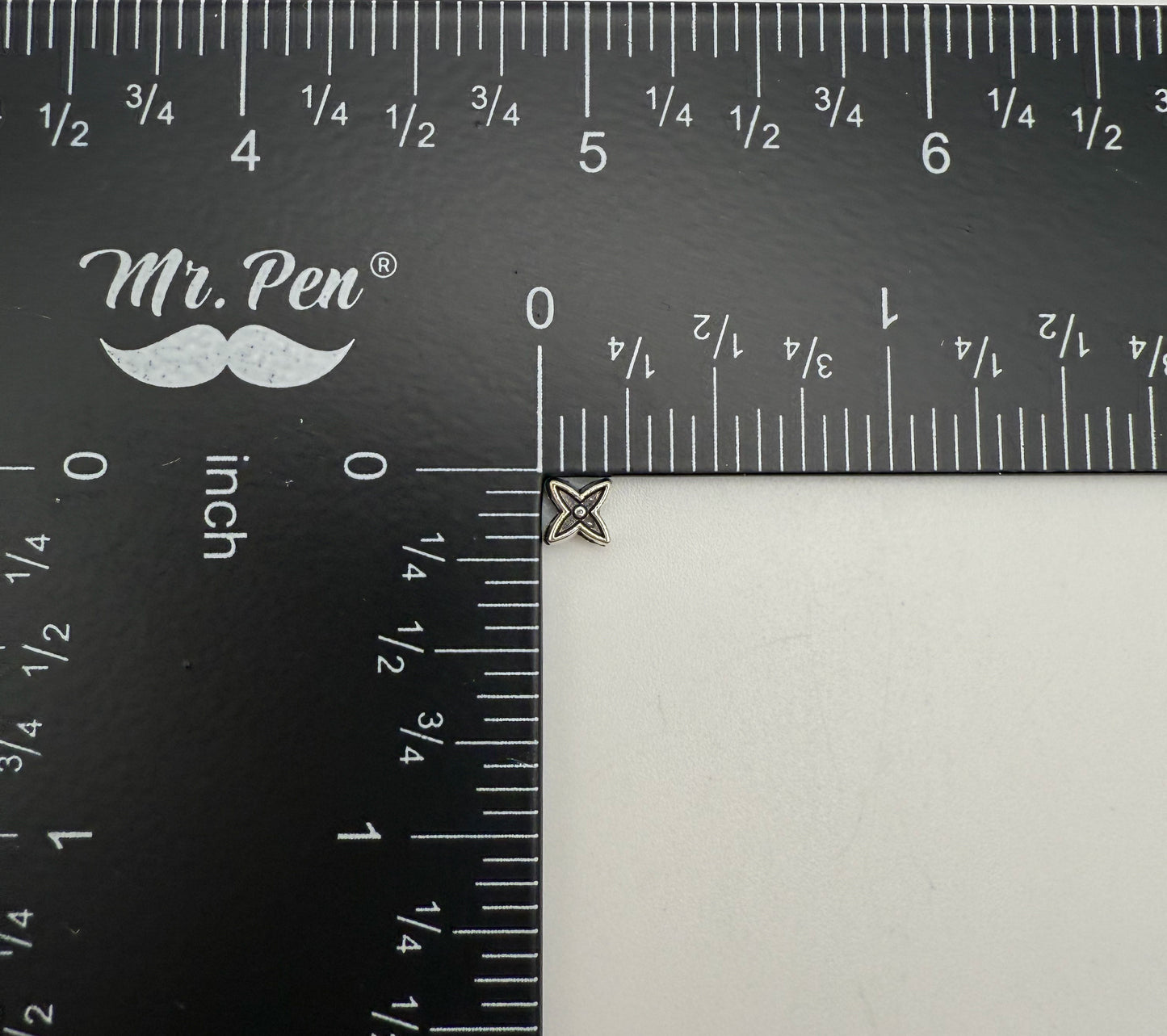 Silver LV Inspired DIY Metal Spacer Beads