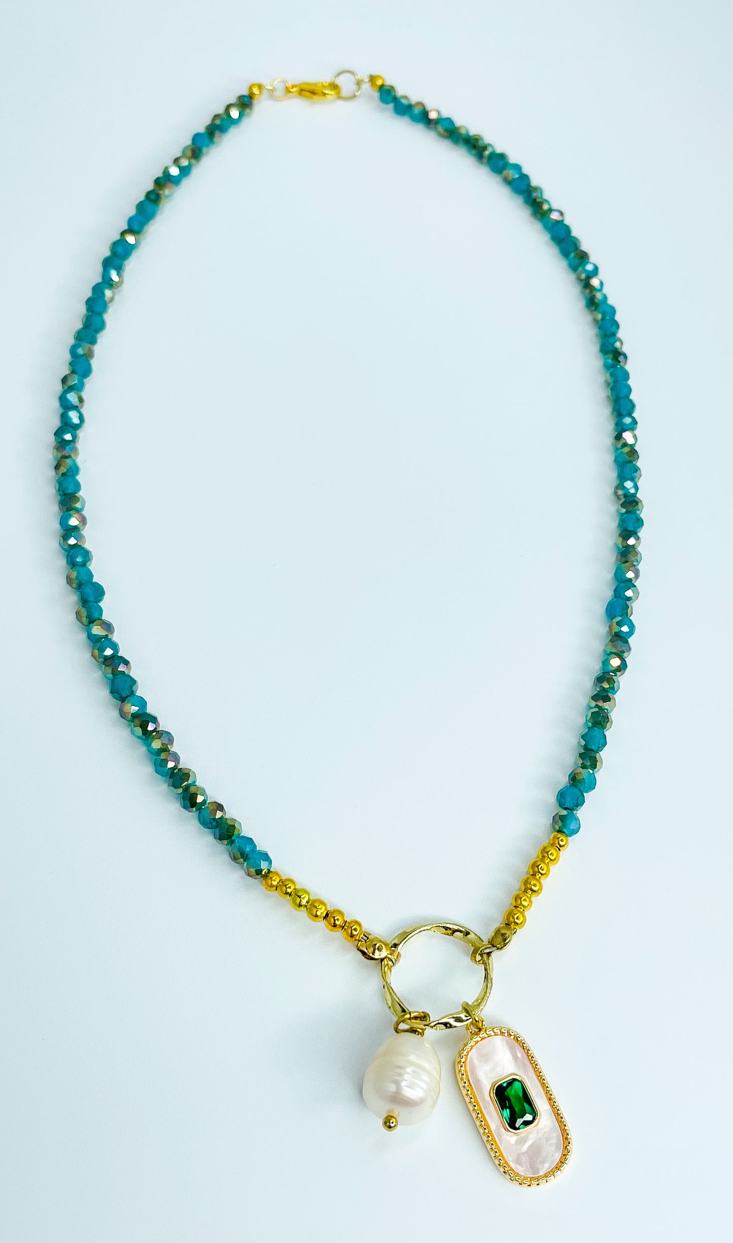 Gems of the Blue Sea Necklace