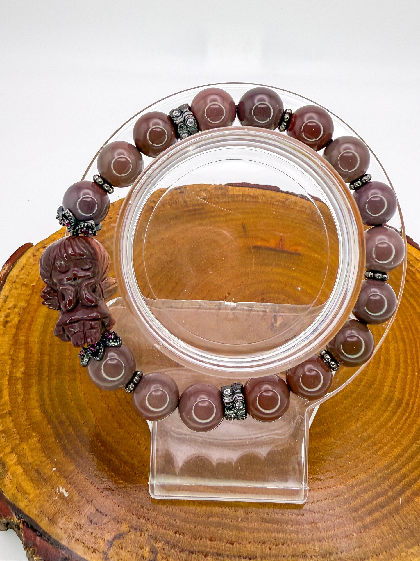 Natural Alashan Agate Angel Bracelets- 2 Different Styles