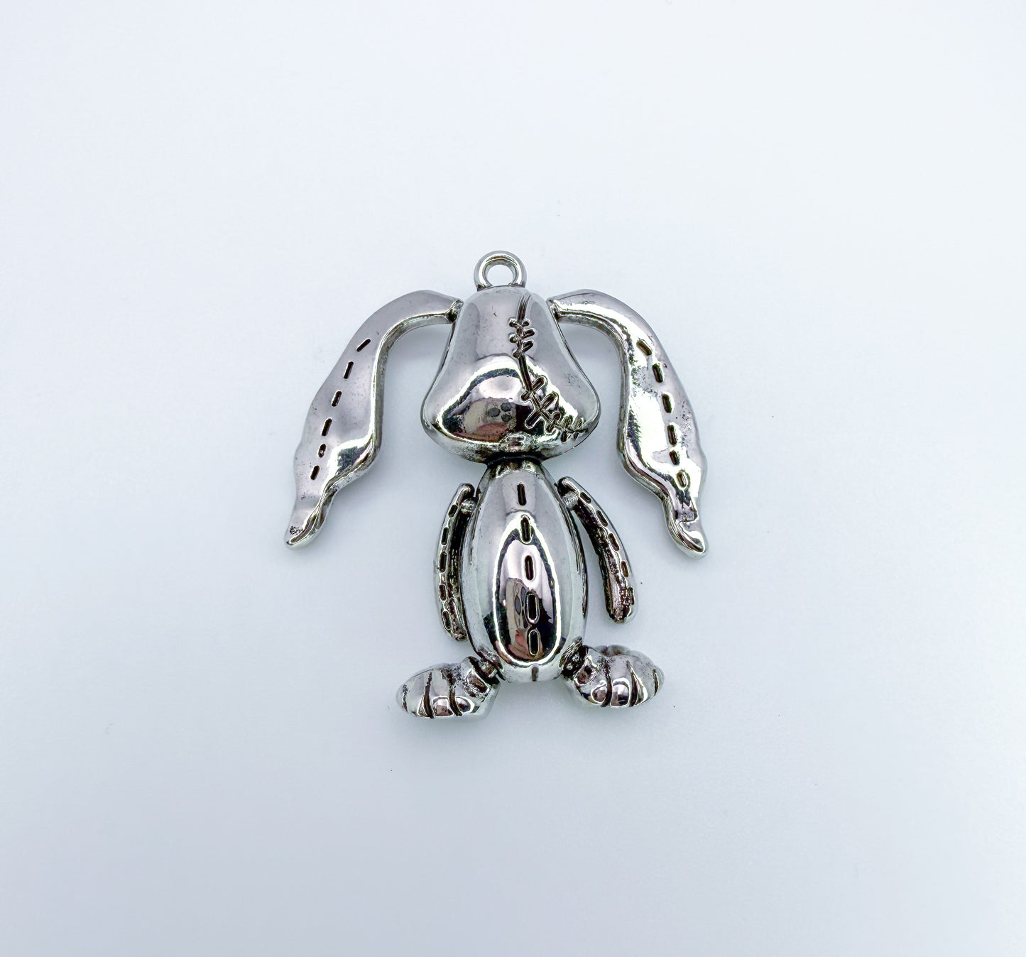 Silver Floppy Bunny Pendant