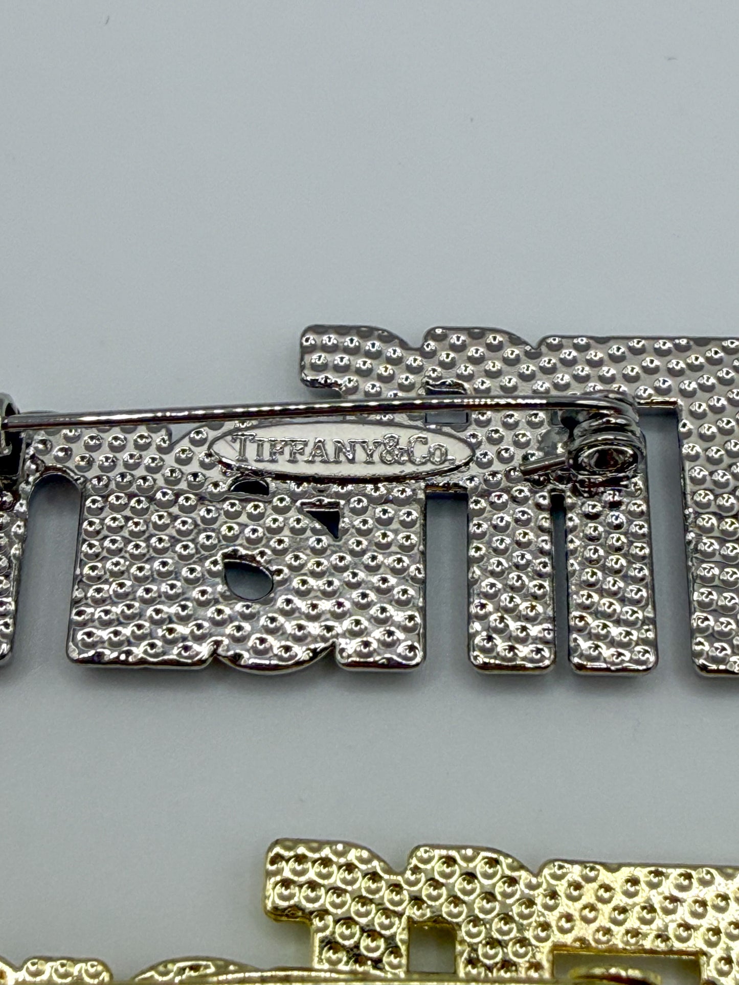 T&Co. Silver & Gold Stainless Steel Brooch