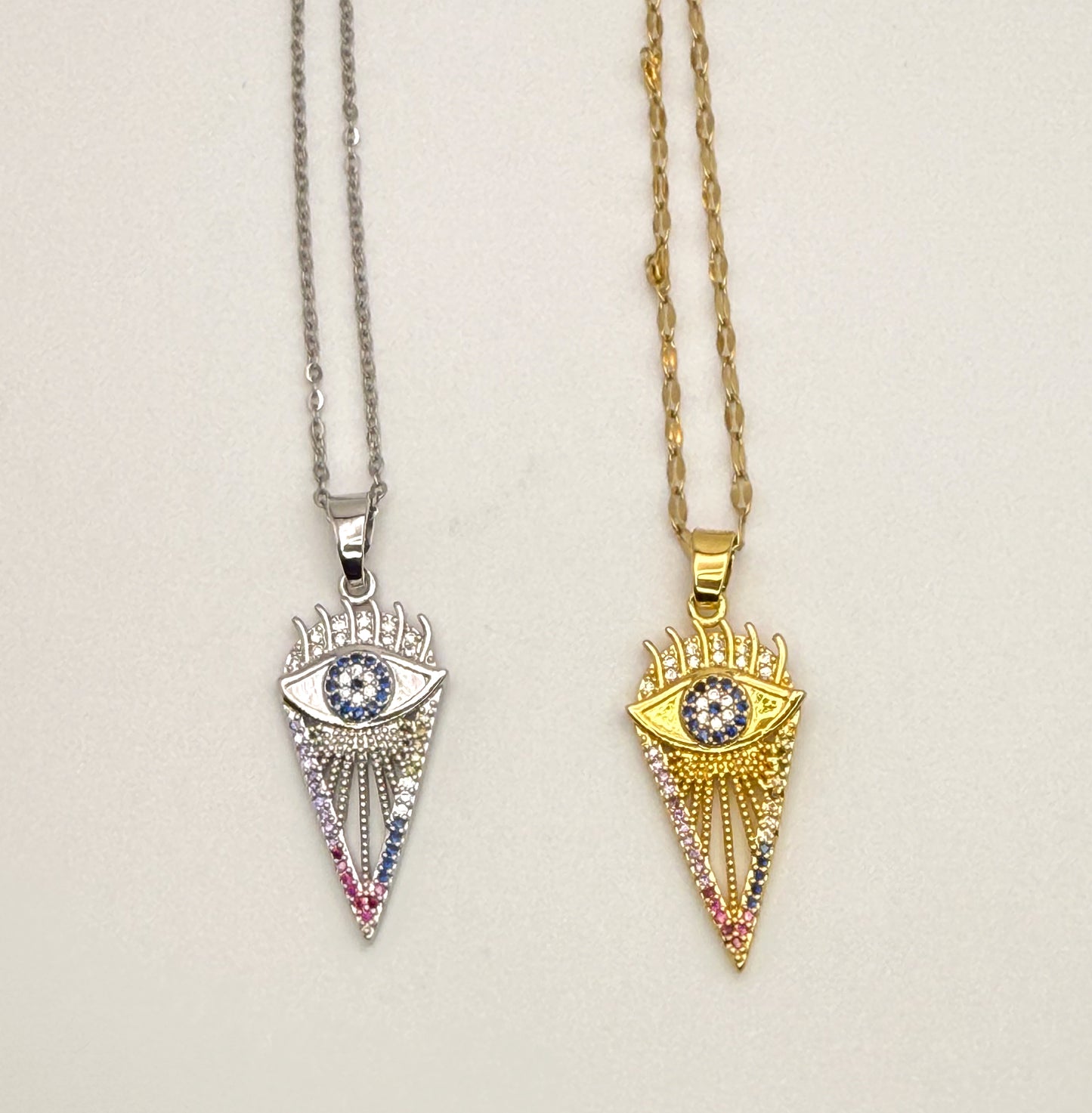 Arrows of Evil Eye Necklace