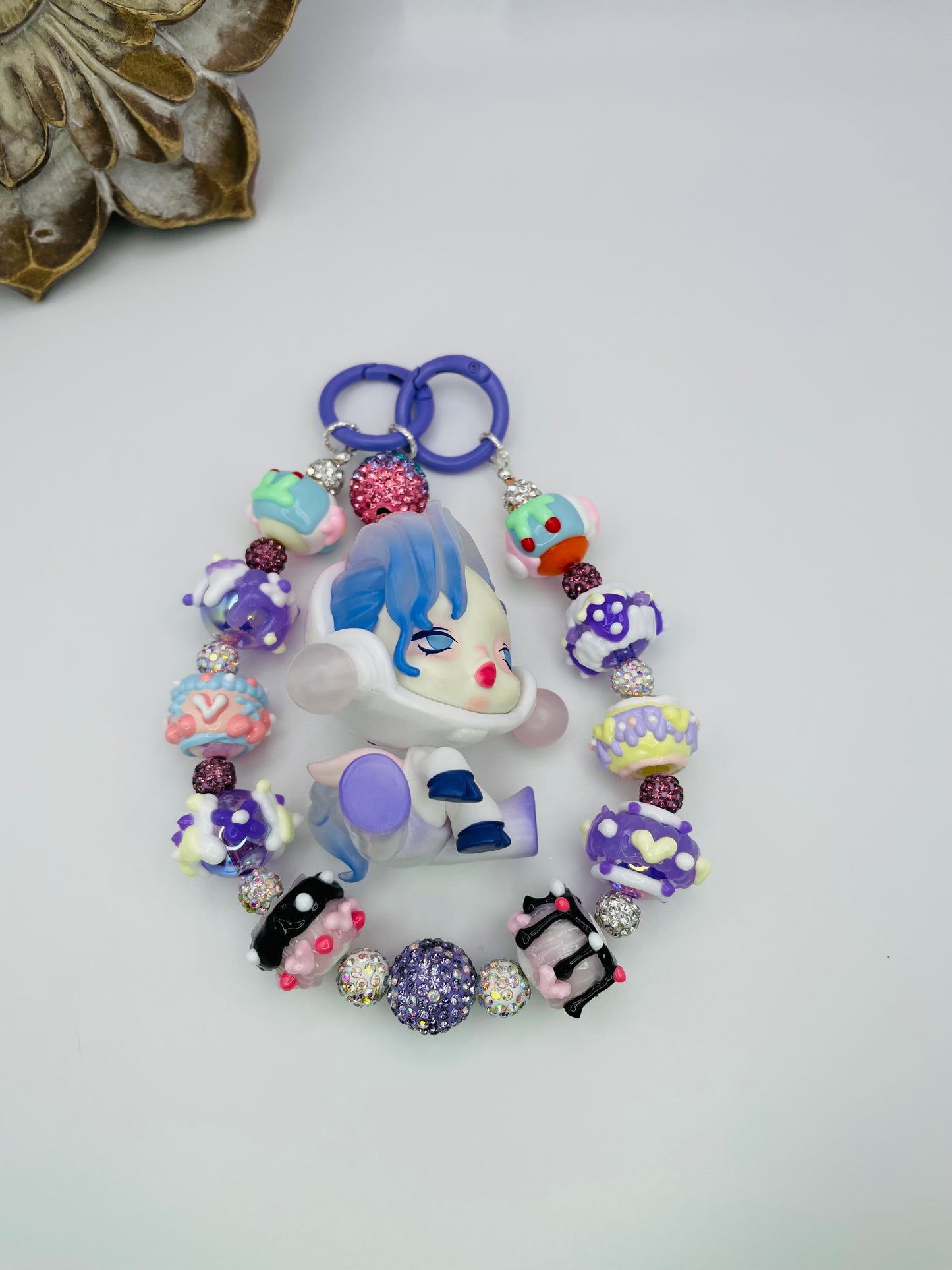 Pop Mart’s Skull Panda Unicorn Keychain Bag Charm