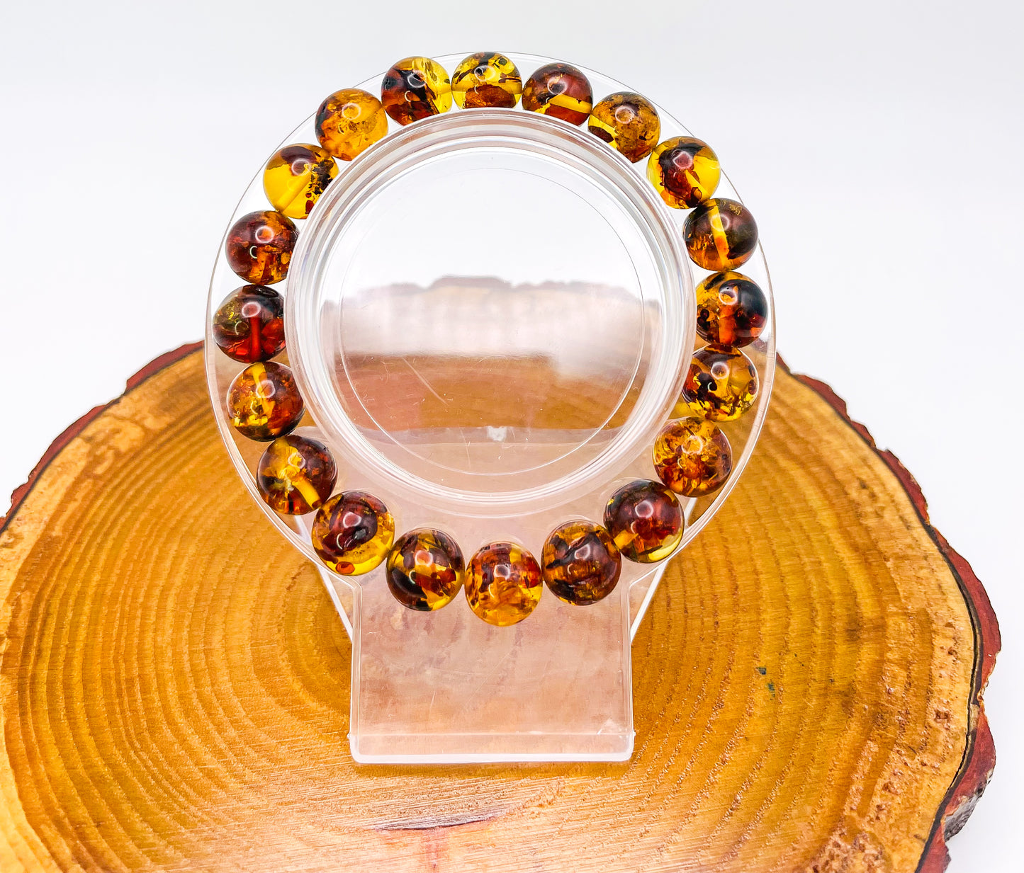 Natural Flower Amber Bracelets