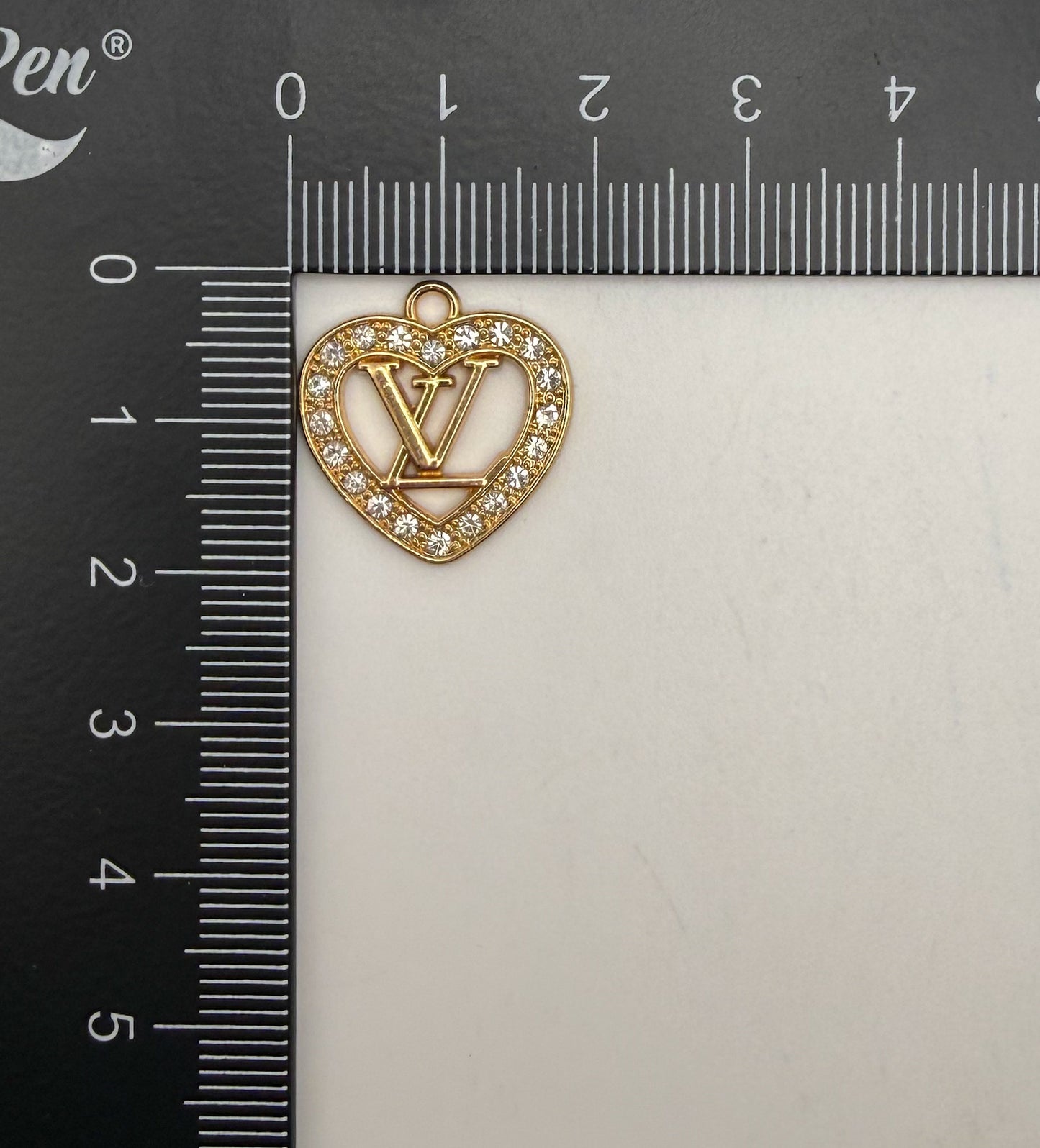 SPECIAL: LV Heart Shaped Metal DIY Charms
