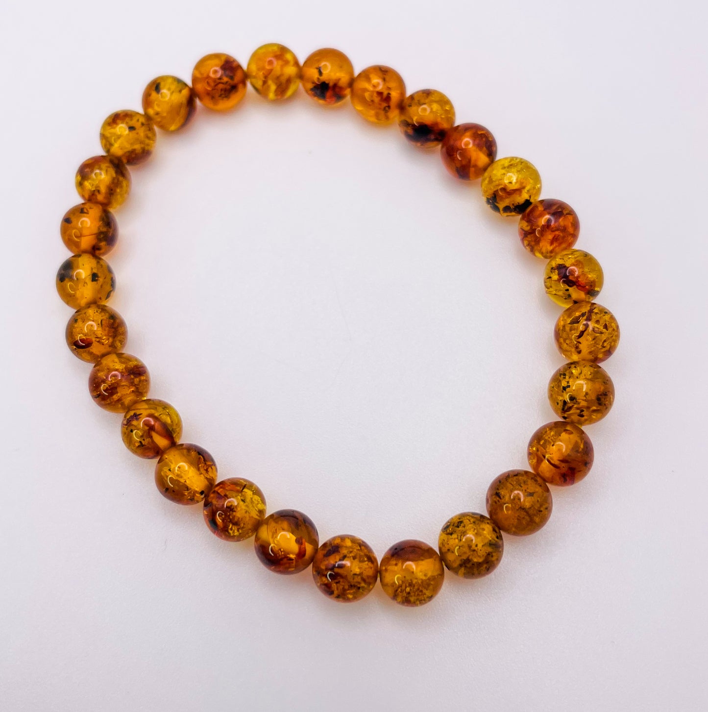 Natural Flower Amber Bracelets