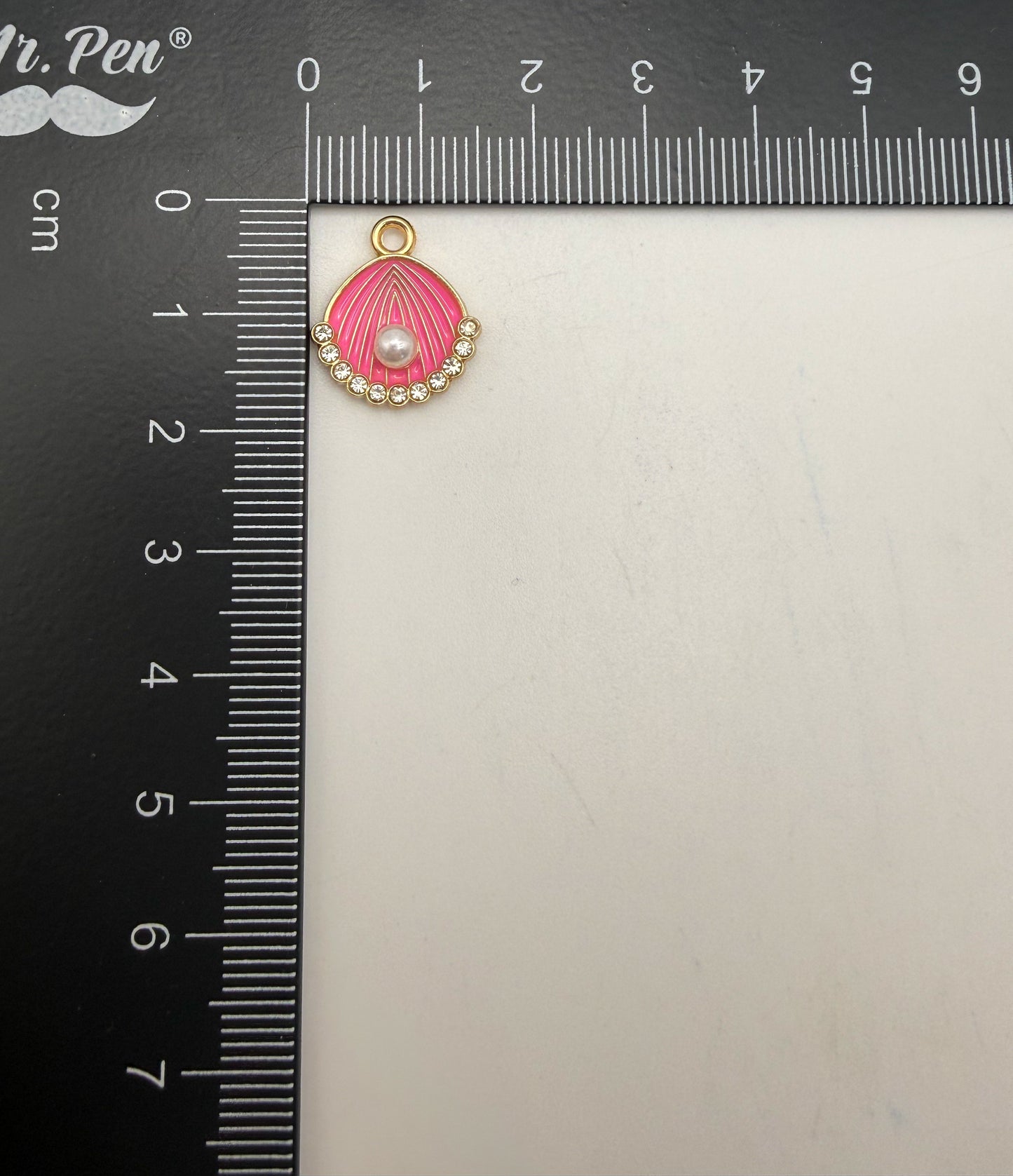 Gold Pink or White Shell DIY Charm Set