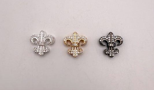 Royalty Emblem Metal Spacer Charm Beads