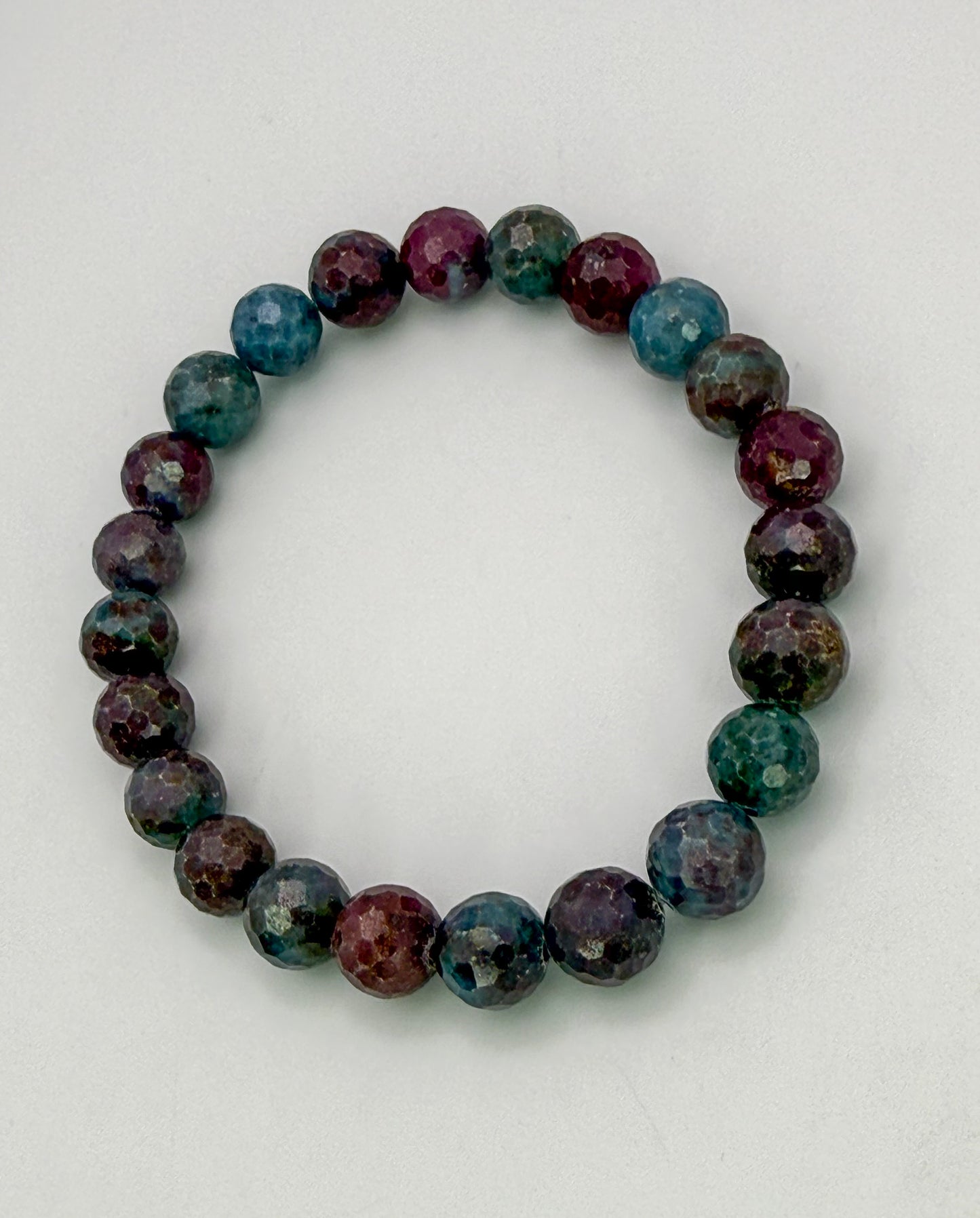 Natural Ruby Kyanite Crystal Beaded Bracelets