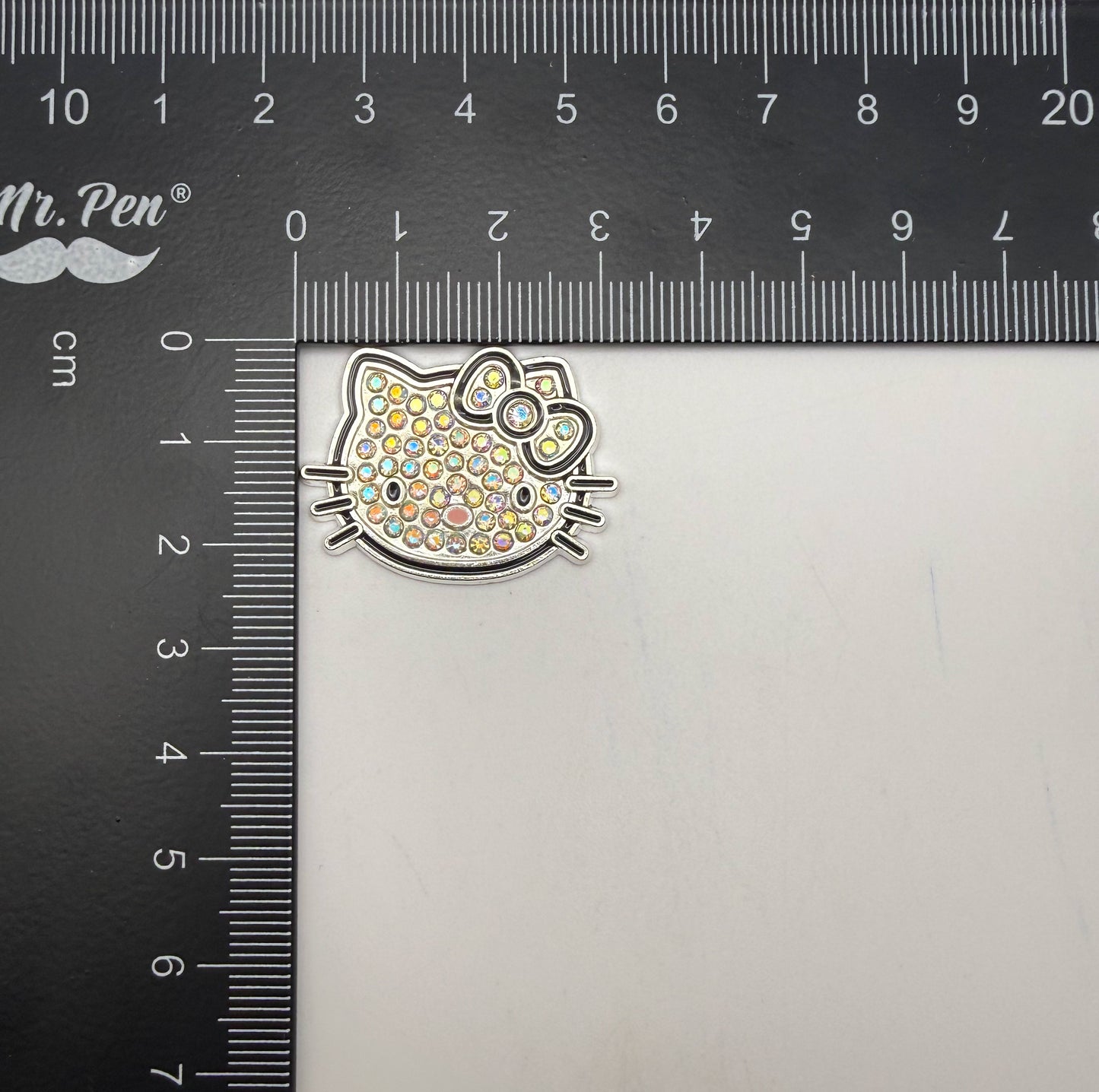 Silver Hello Kitty Head Metal DIY Charm