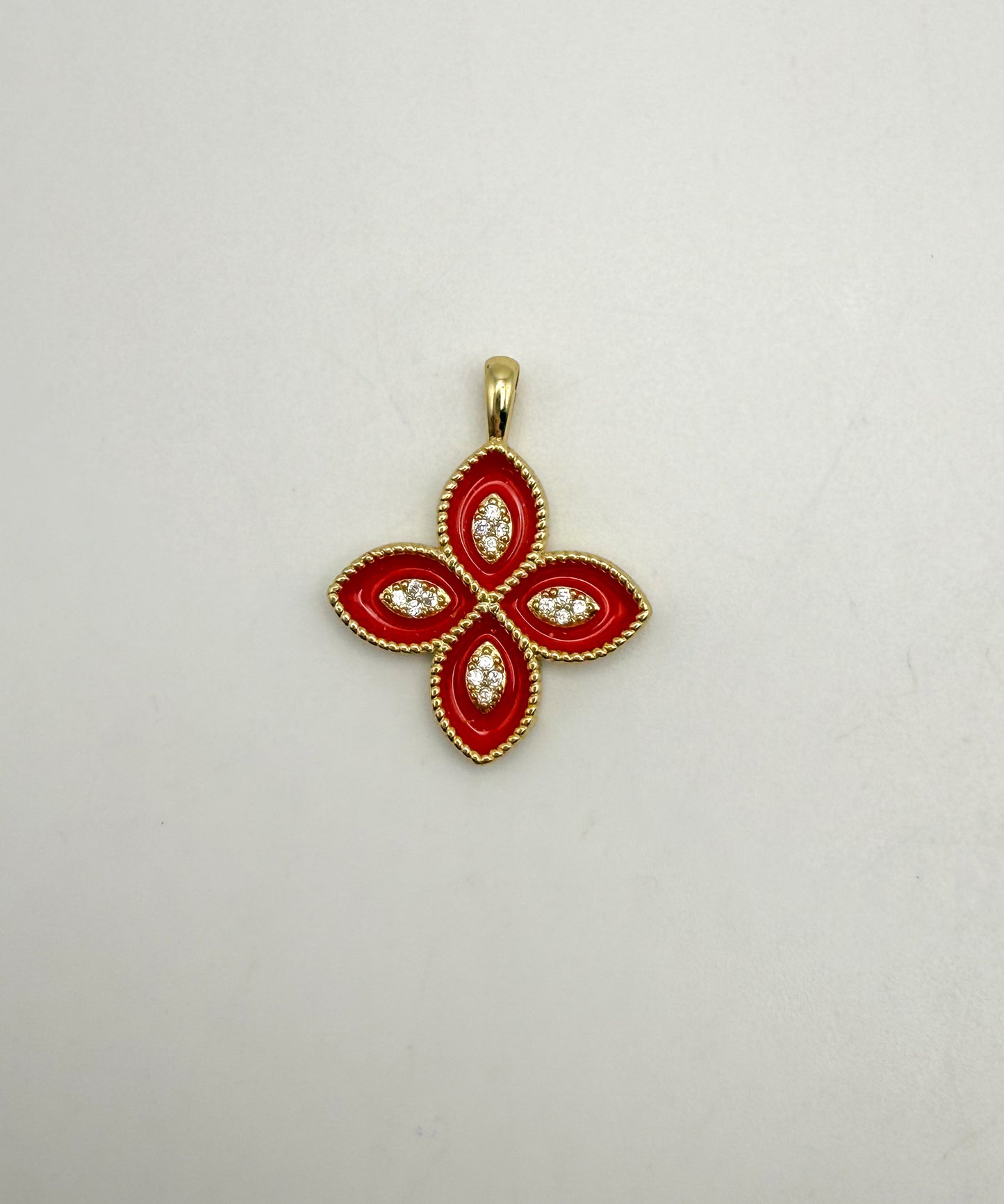 High Quality LV Clover Inspired Bling Pendants