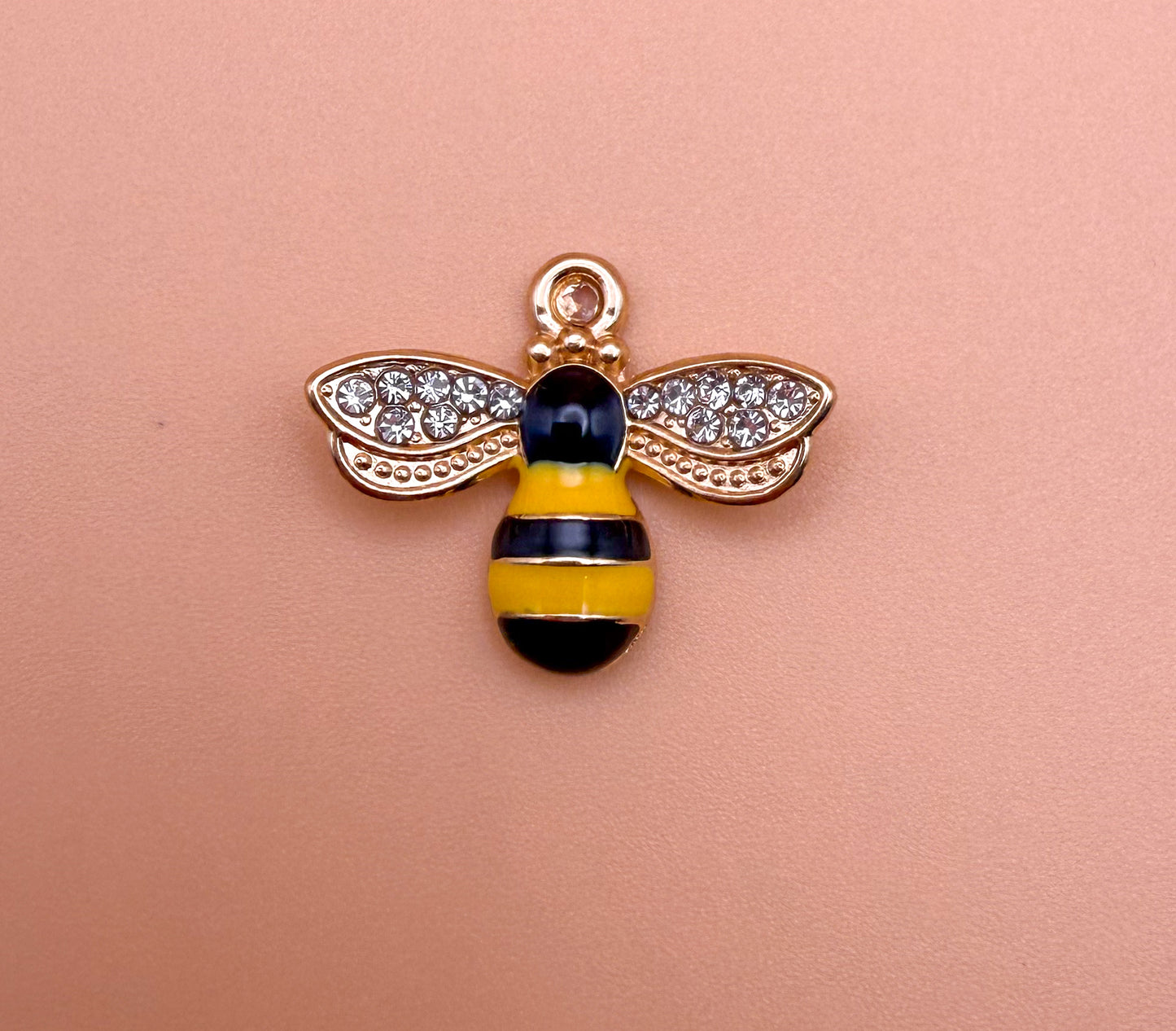 Gold 3D Bumble Bee Metal Charms