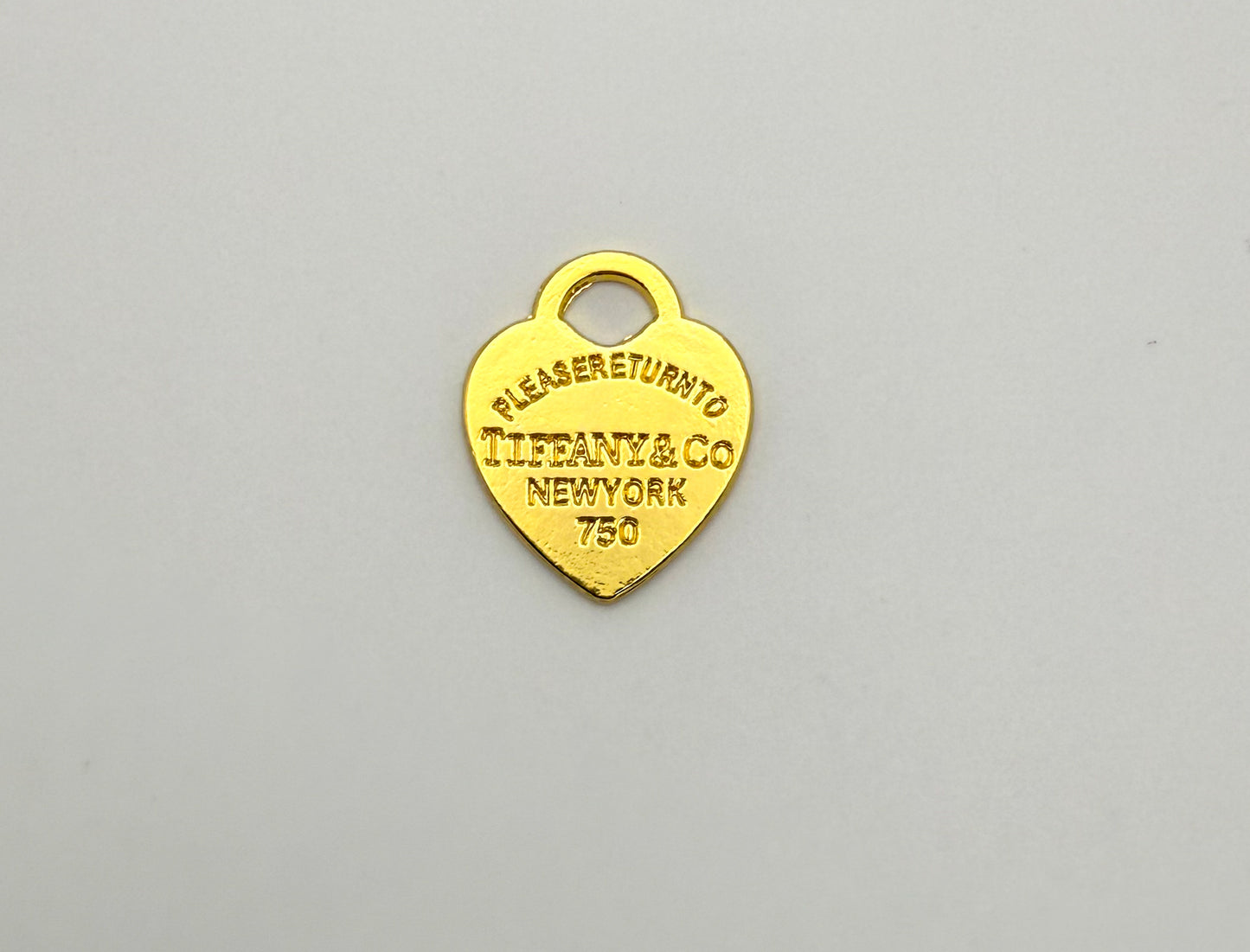 Silver Tiffany & Co Heart Metal DIY Charms