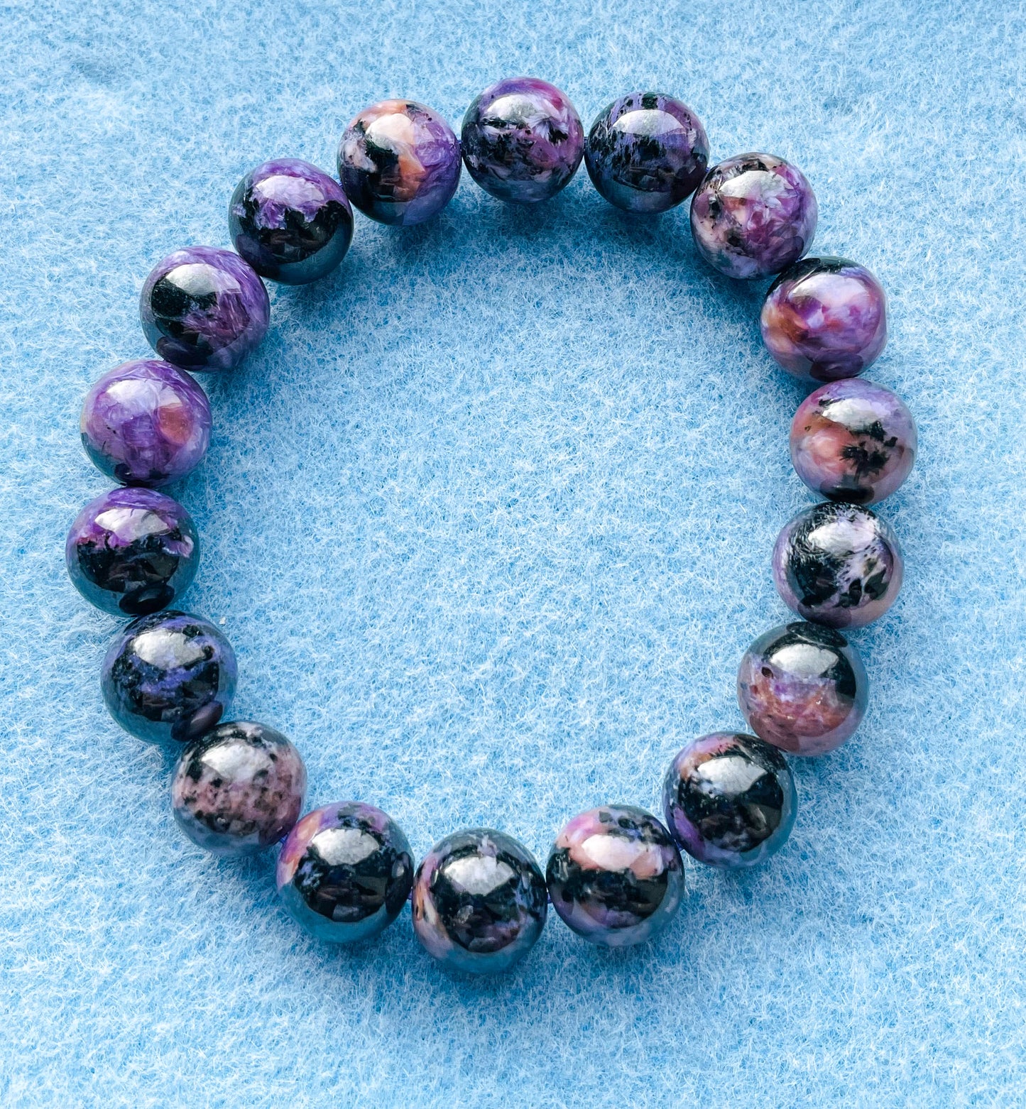 Natural Charoite Crystal Bracelet