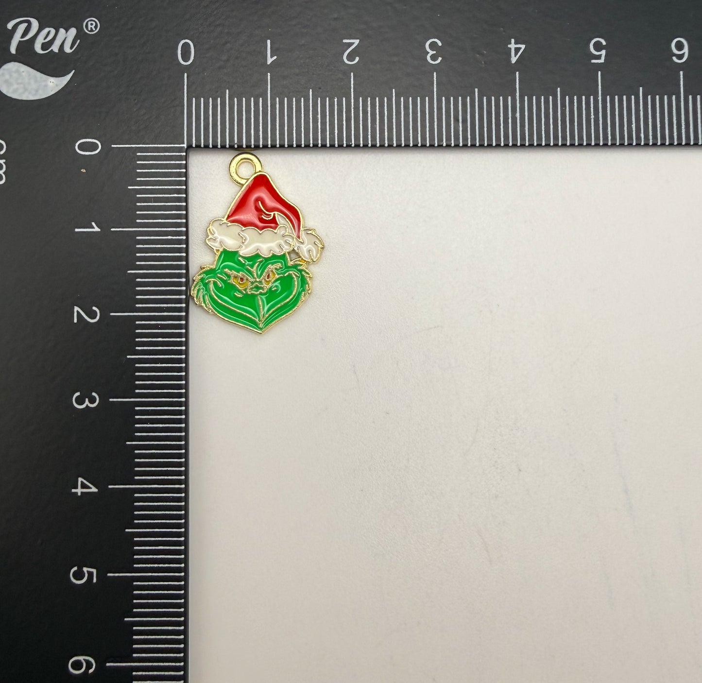 Gold Grinch Metal DIY Charms