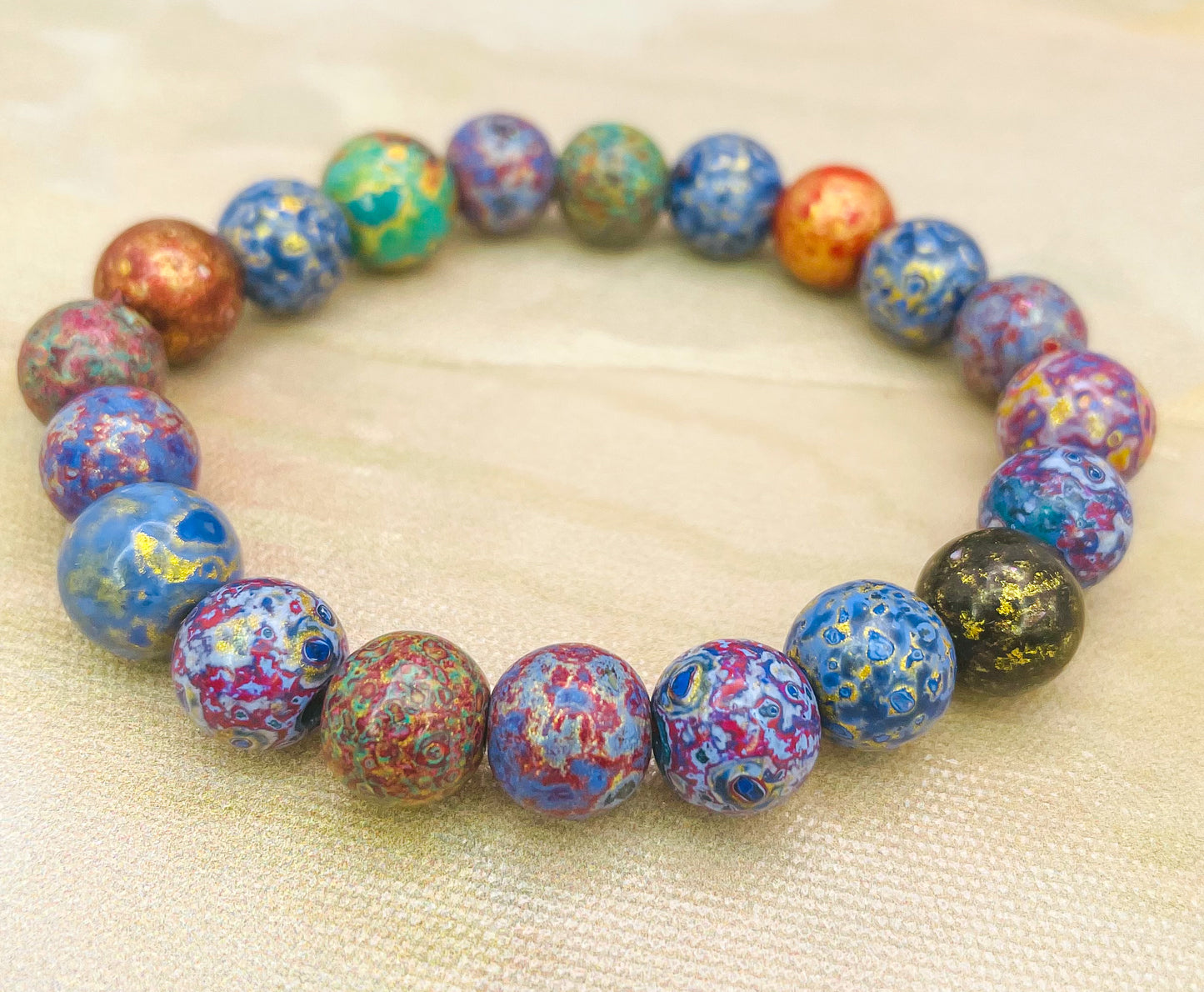 HandCrafted Daji Lacquer Beaded Bracelets