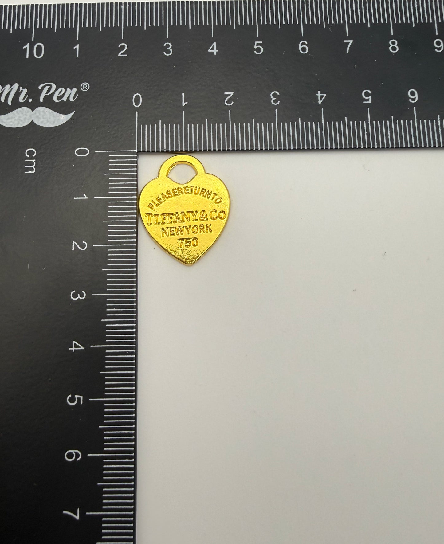 Silver Tiffany & Co Heart Metal DIY Charms