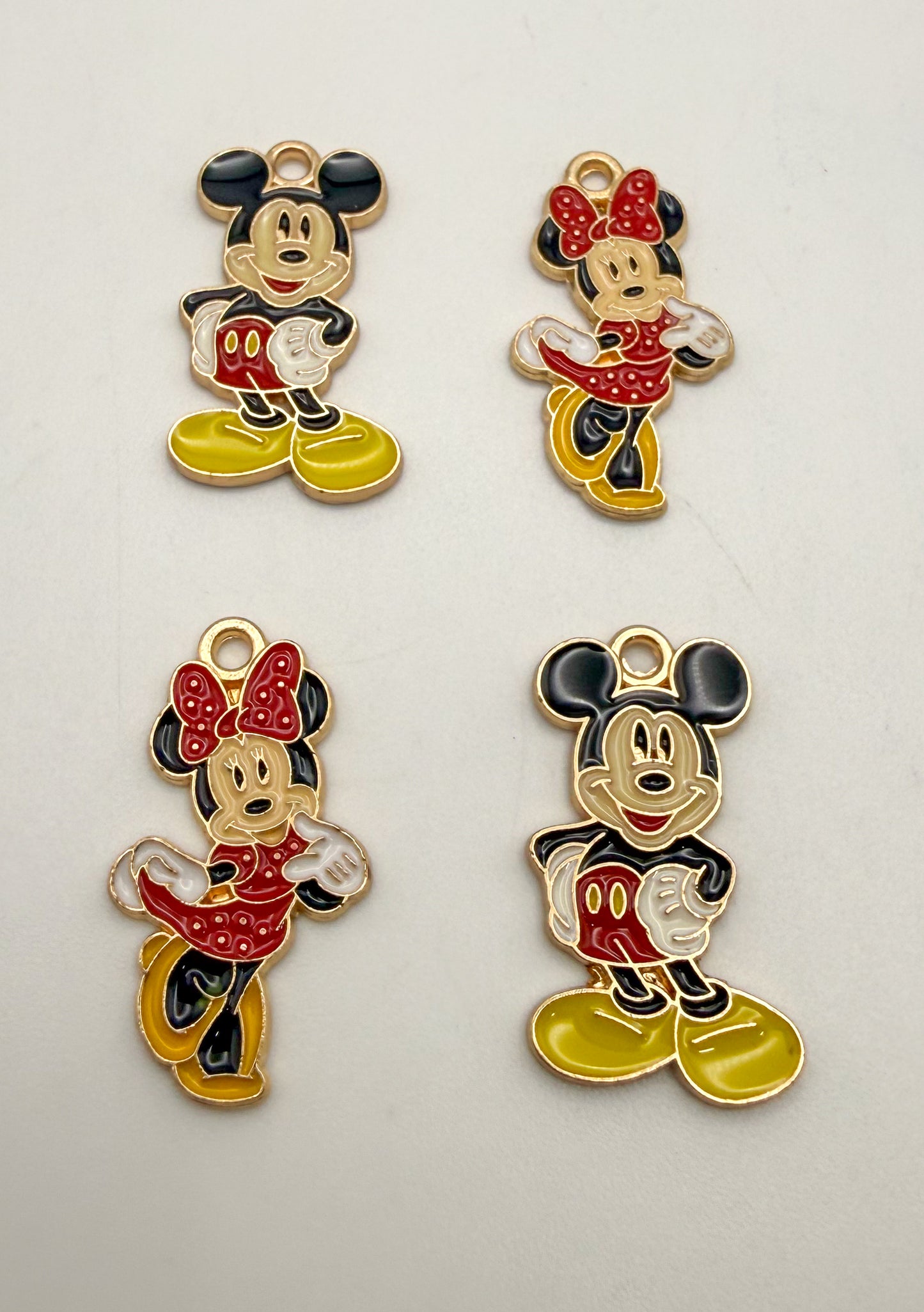 Boy & Girl Mouse Gold Charms
