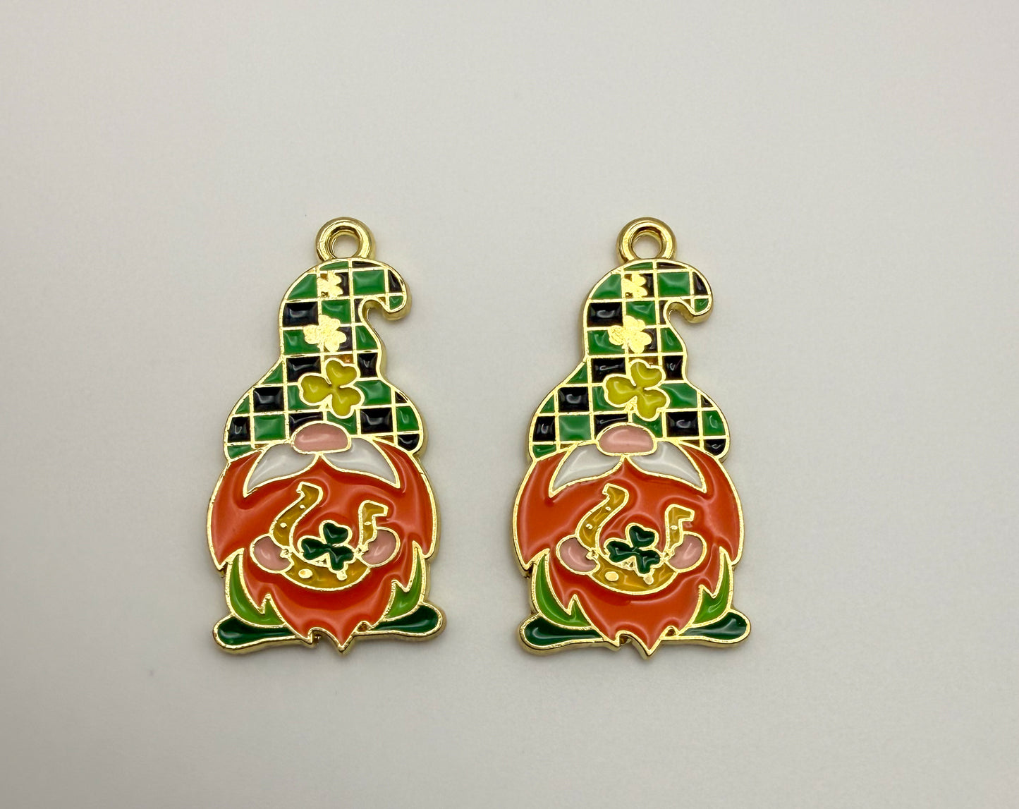 Irish Gnome Metal DIY Charms