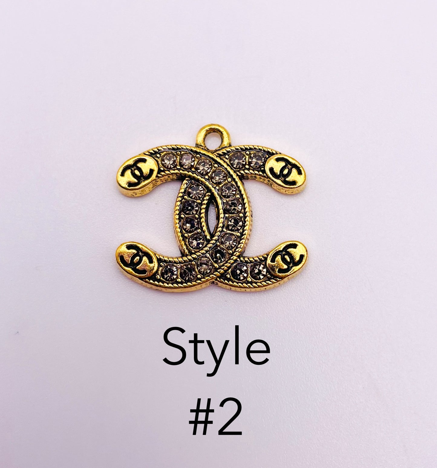 High Quality Gold Zircon CC Charms