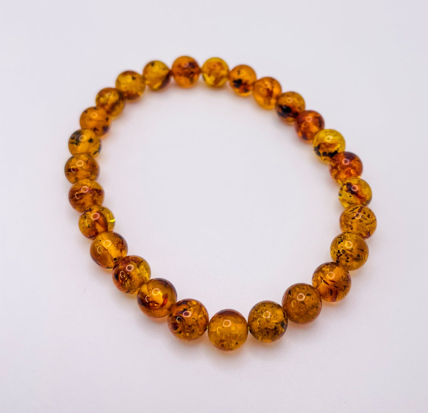 Natural Flower Amber Bracelets