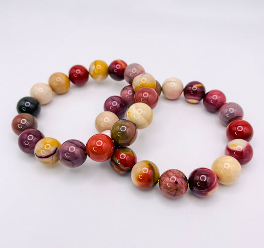 Natural Mookaite Jasper Bracelet