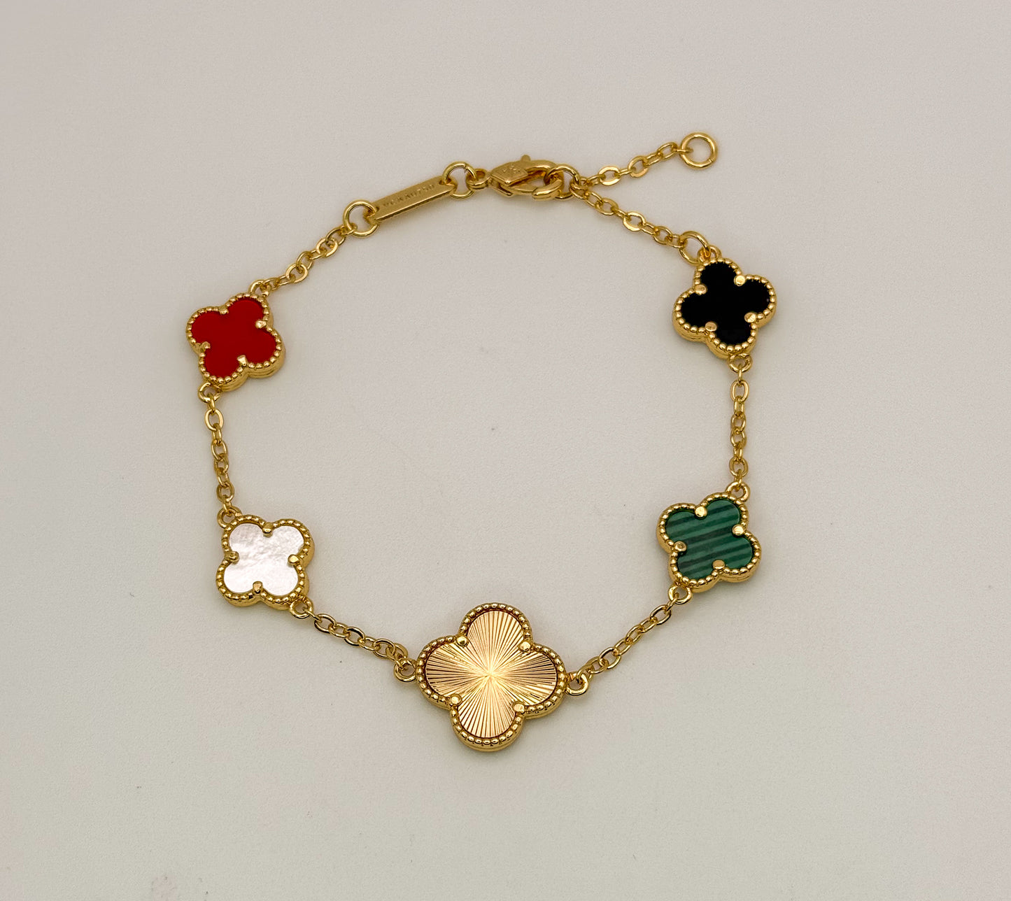 Multicolored Clover Bracelet