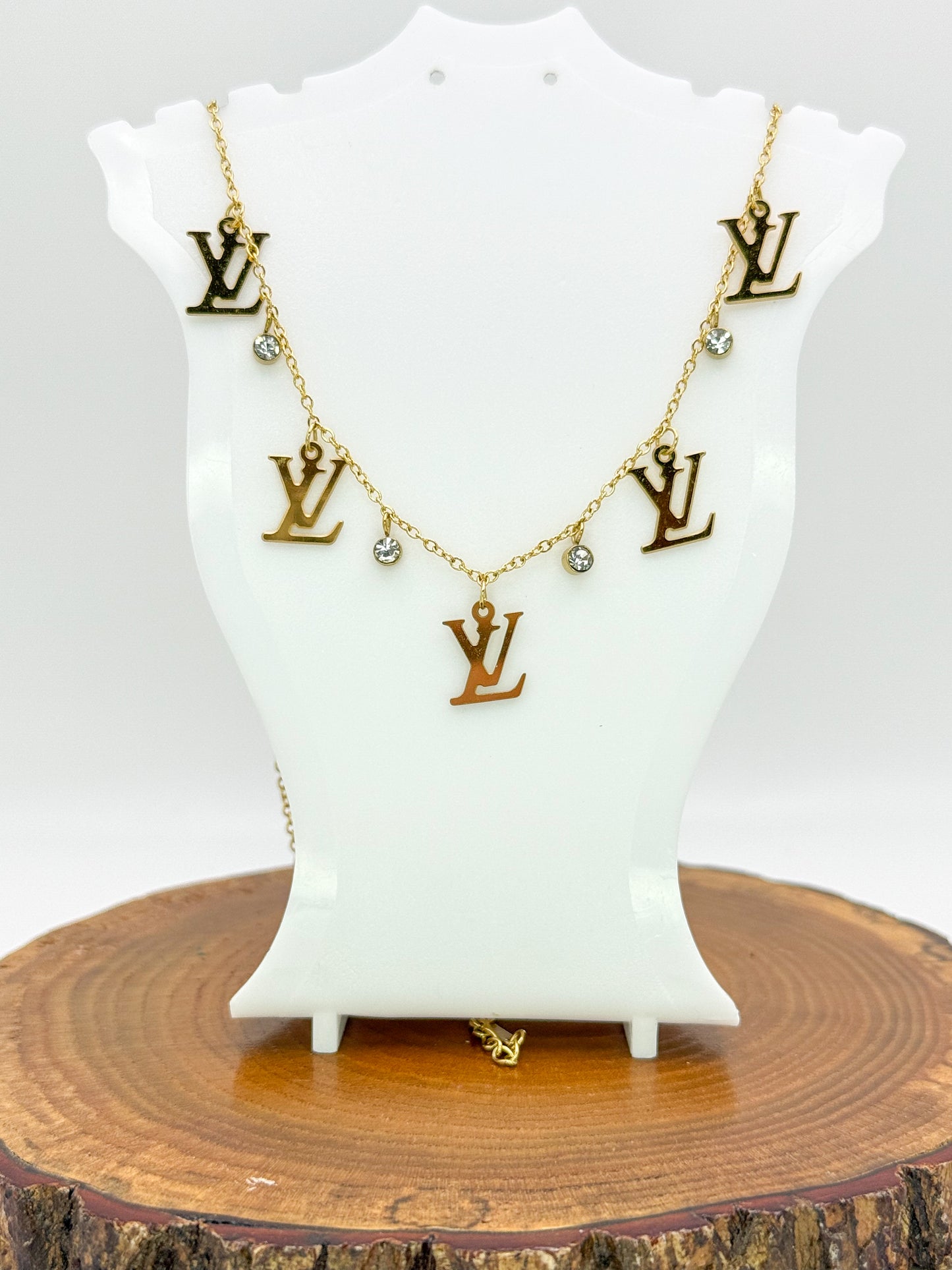 LV Designer Symbolic Gold Necklace