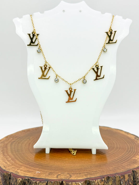 LV Designer Symbolic Gold Necklace