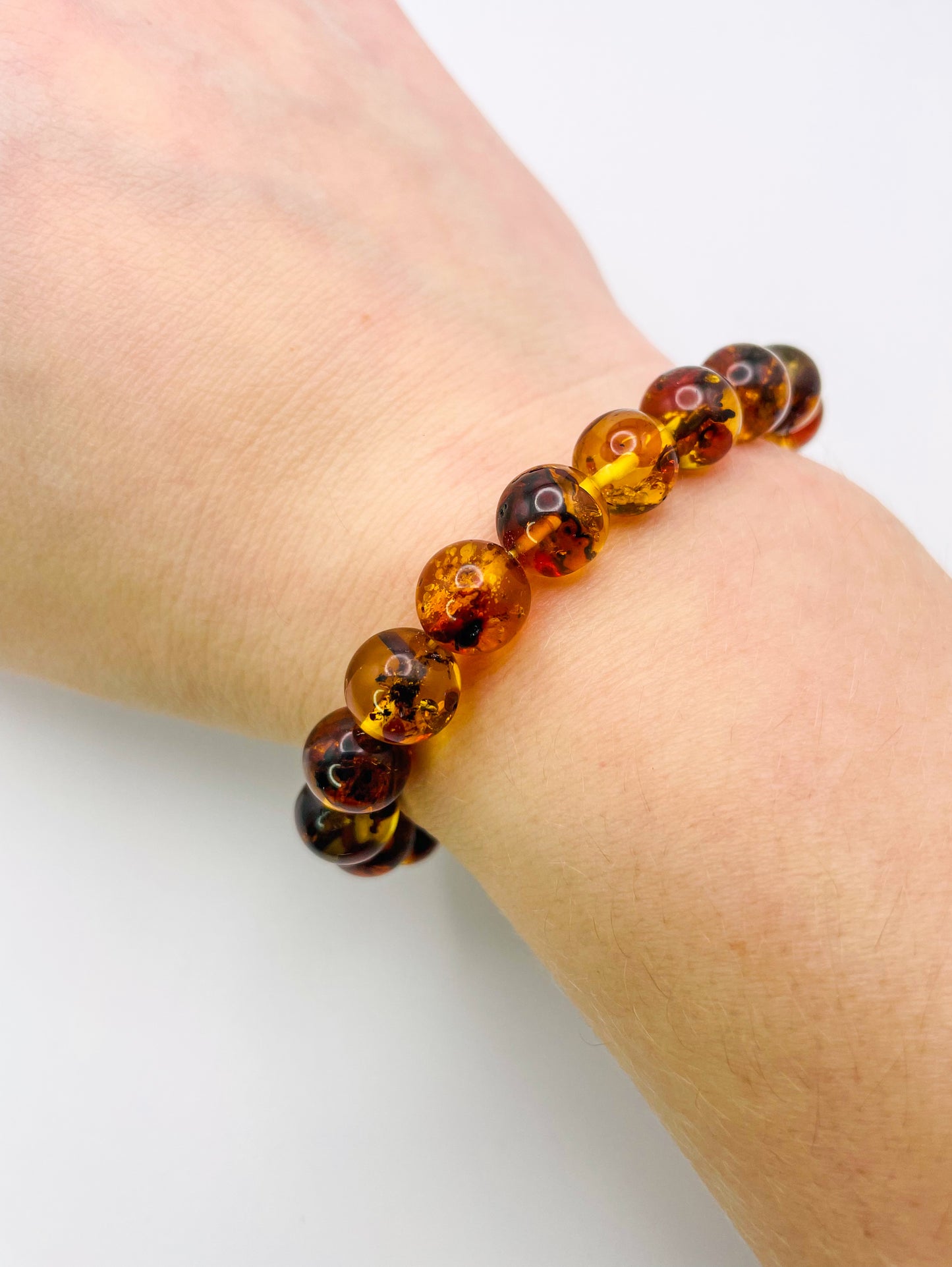 Natural Flower Amber Bracelets